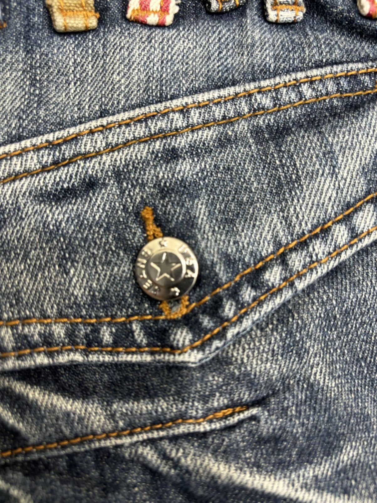 Seditionaries 💥Twsted Leg Double Waist💥Very Rare C.ien Zipper Denim F484 Size US 31 - 19 Thumbnail