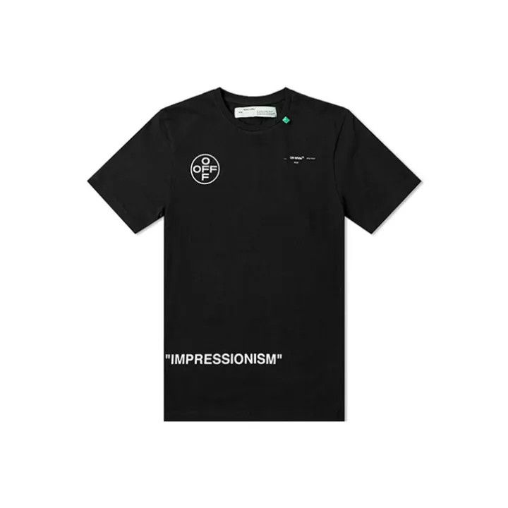 Off-White Off-White Black Loose Short Sleeve T-Shirt 0079 Size US L / EU 52-54 / 3 - 1 Thumbnail