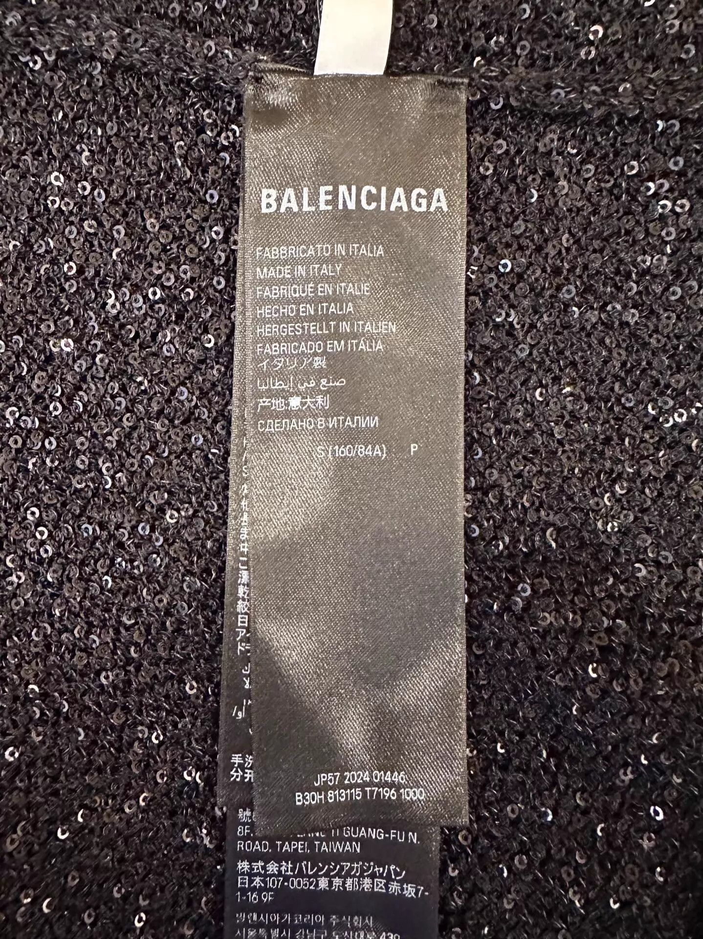 Balenciaga Balenciaga sequin star logo knit top women's black S Size S / US 4 / IT 40 - 7 Thumbnail