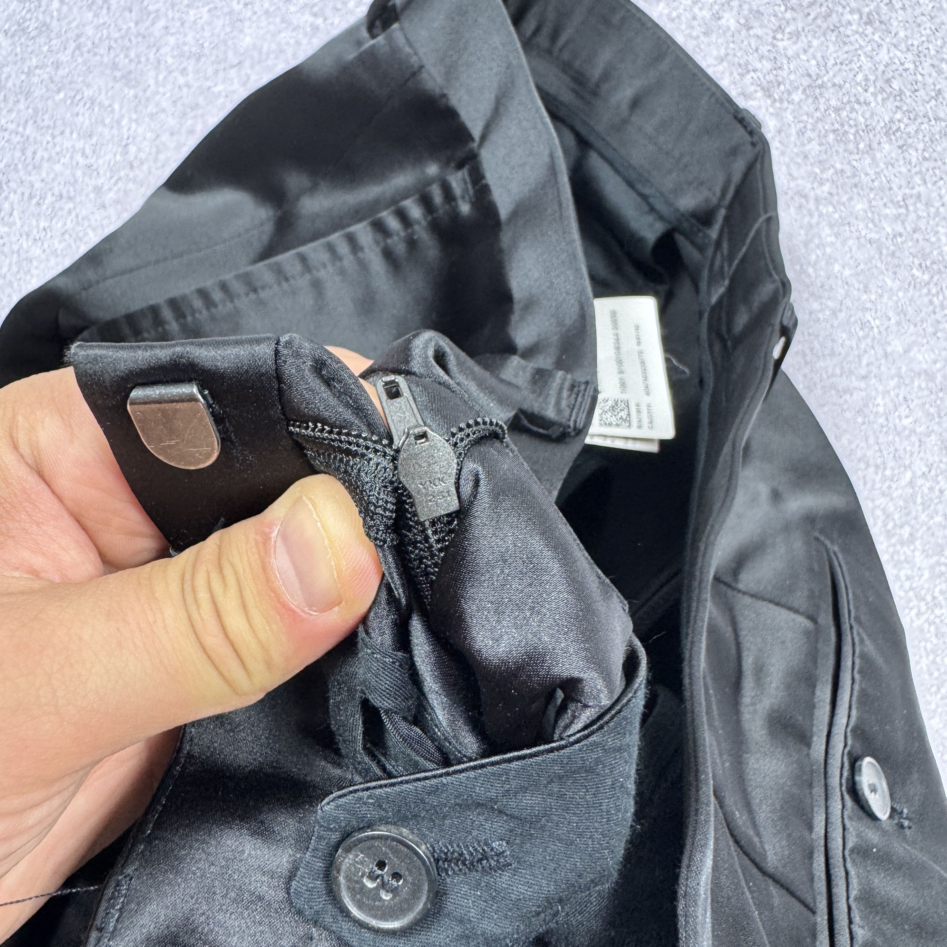 Hugo Boss Men`s HUGO BOSS Alko/Heise Black Shiny Slim Fit Suit Size 50 Size 40R - 15 Thumbnail