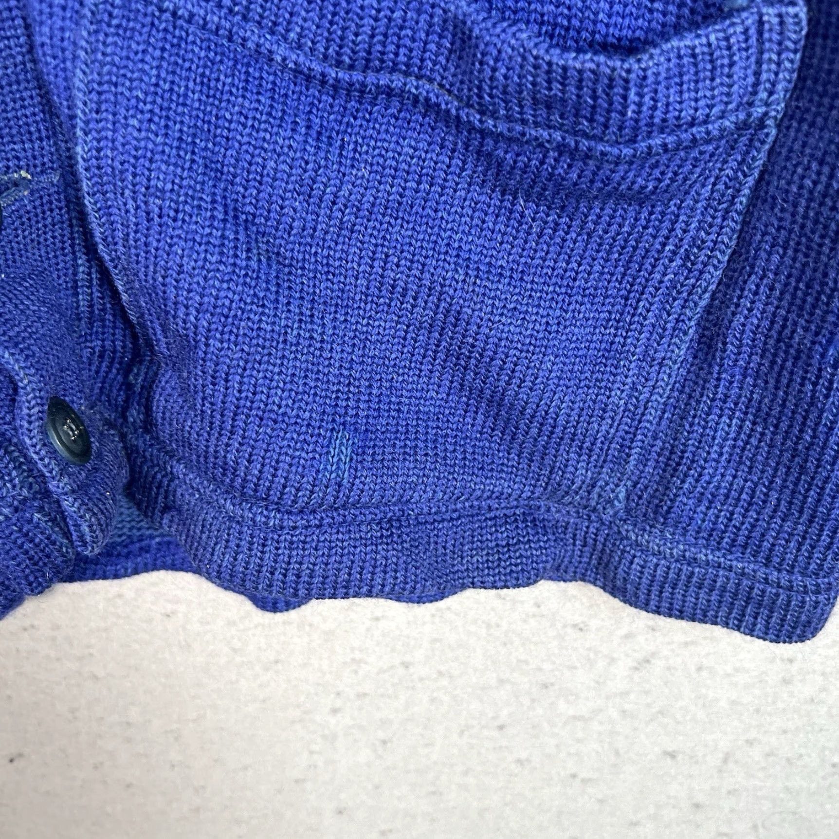 Champion VINTAGE 1940s Champion Knitwear Cardigan Sweater Men’s Small Blue 40s 1940s Mens Size US S / EU 44-46 / 1 - 7 Thumbnail