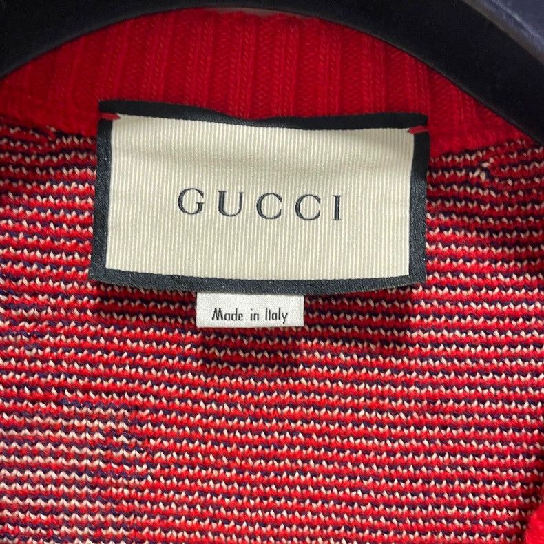 Gucci Gucci Red wool zoo knitted cardigan sweater 2501-Nextarrow Size US XL / EU 56 / 4 - 3 Thumbnail