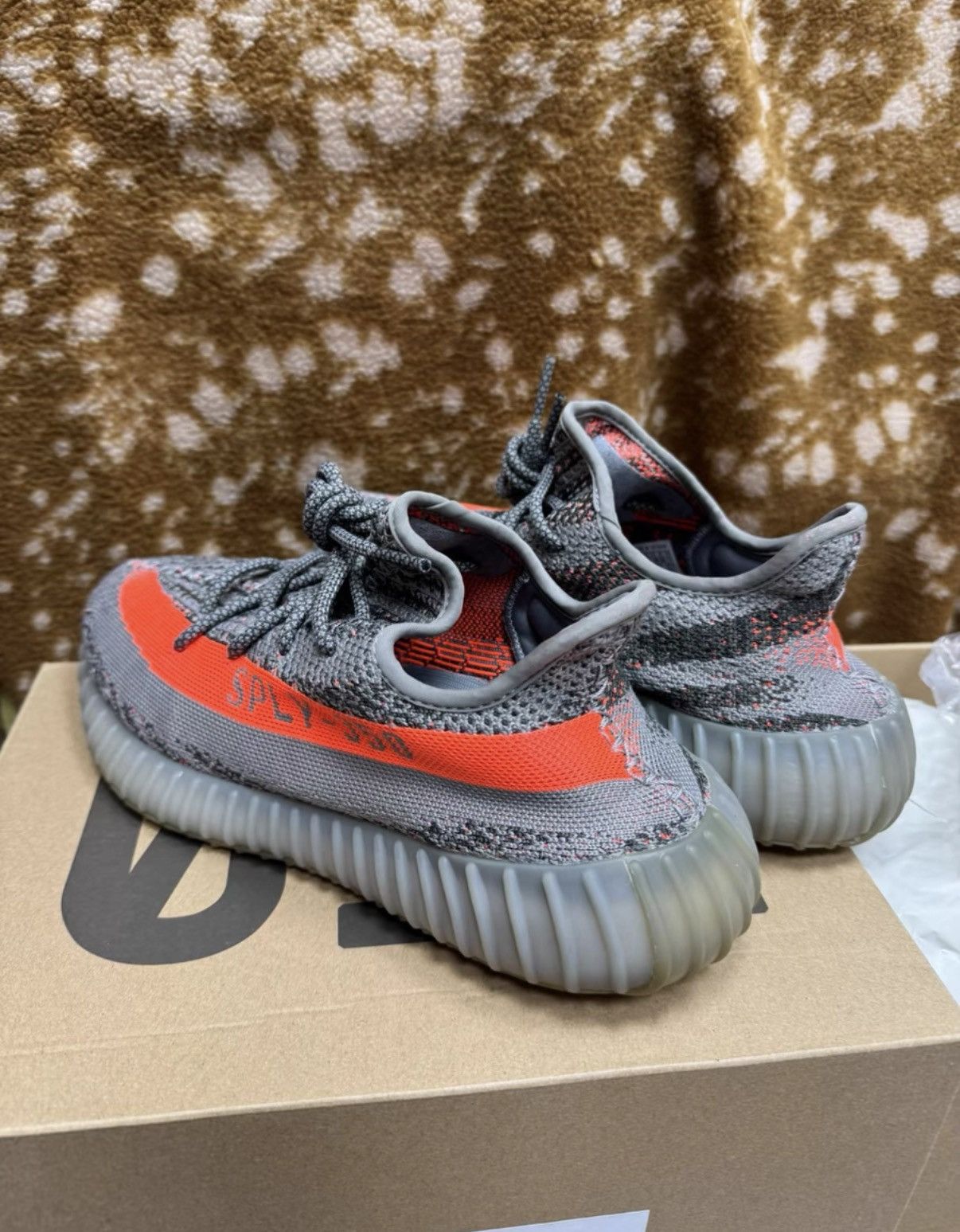 Adidas Adidas Yeezy 350 Grey Orange Reflective K37 Size US 10 / EU 43 - 1 Thumbnail