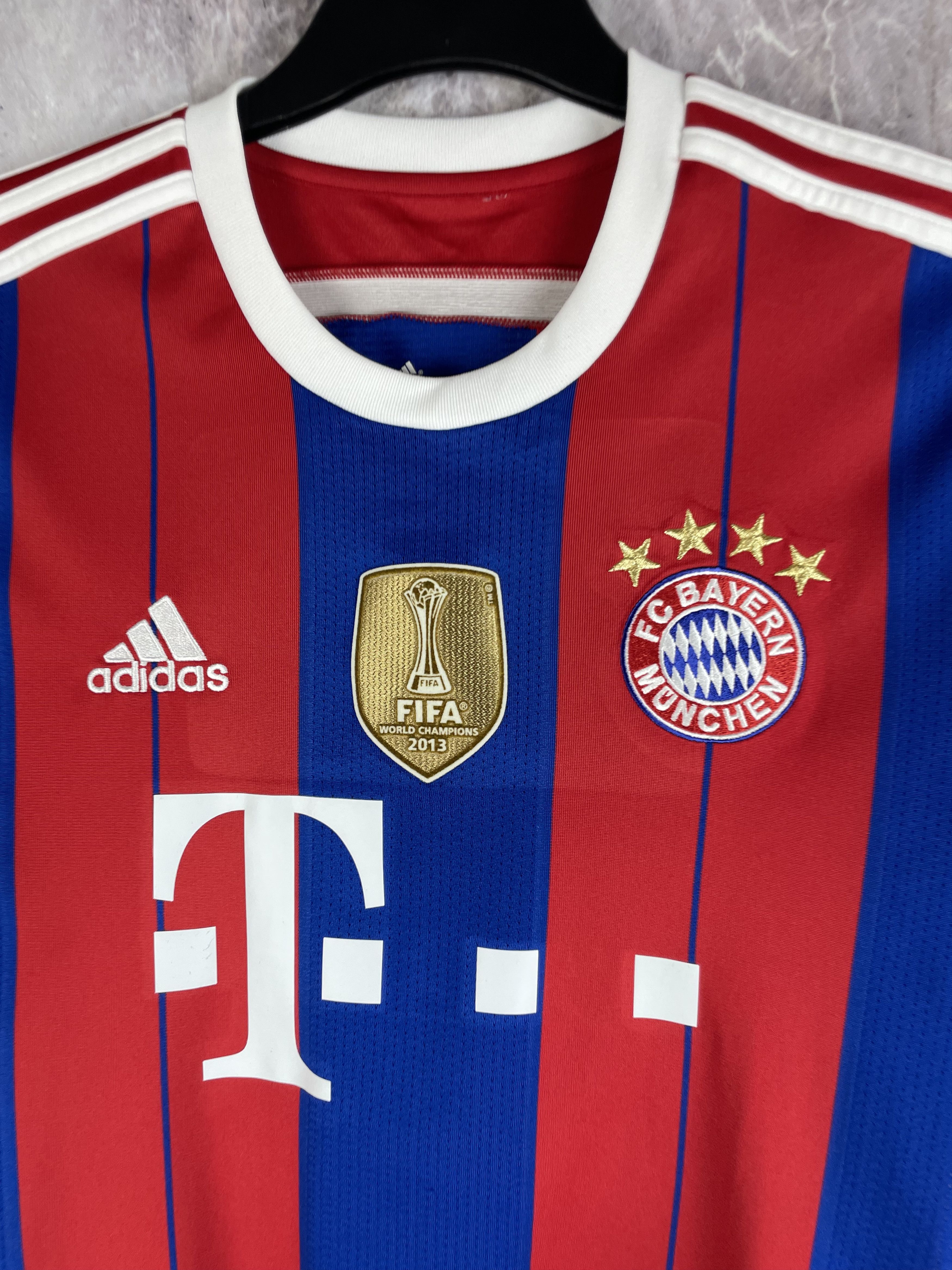 Adidas Bayern Munich 2014-2015 Home Jersey Vintage Soccer Size US M / EU 48-50 / 2 - 4 Thumbnail