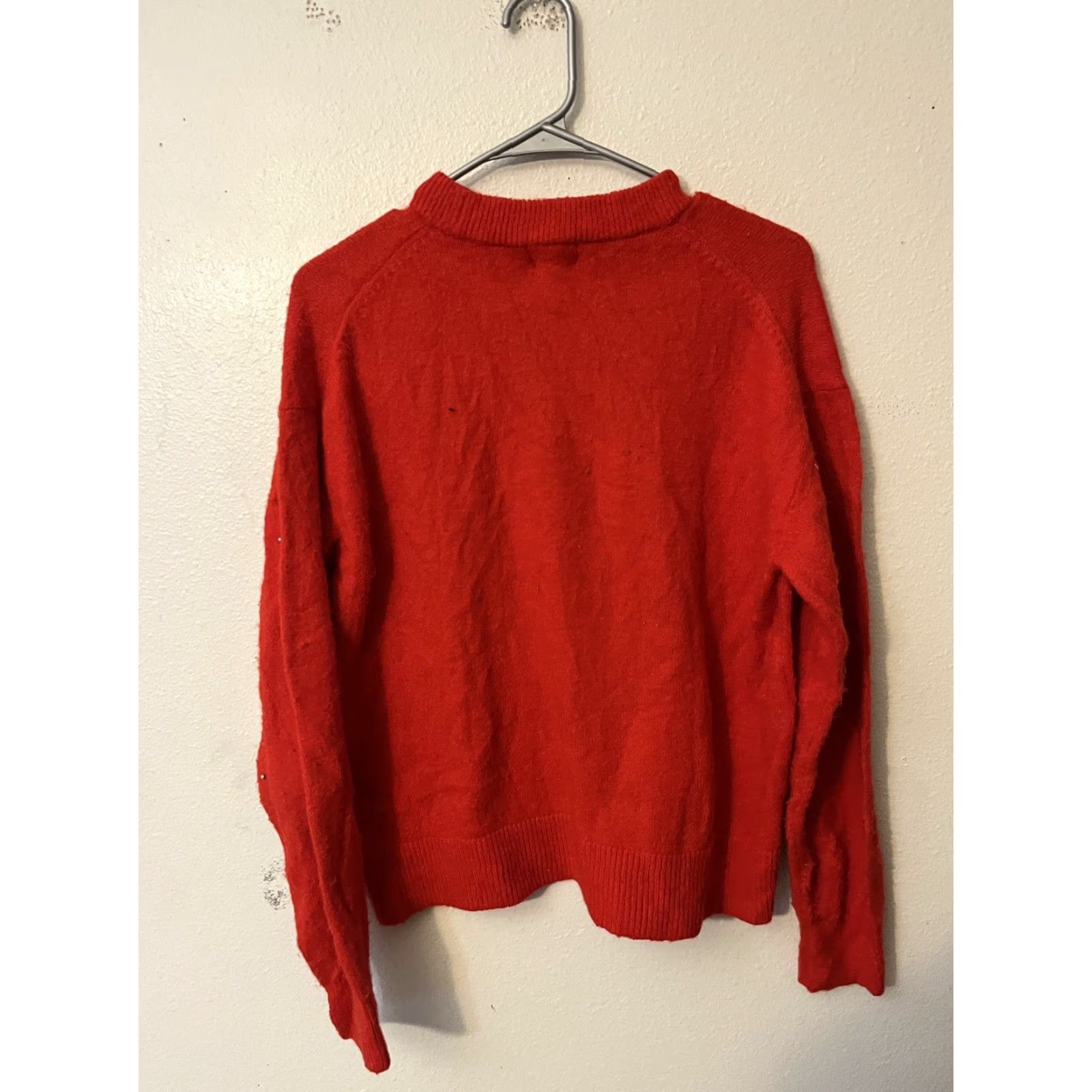H&M H&M Women’s Knit Sweater Red Size Small Pullover Acrylic Wool Long Sleeve Round Neck Size S / US 4 / IT 40 - 3 Thumbnail