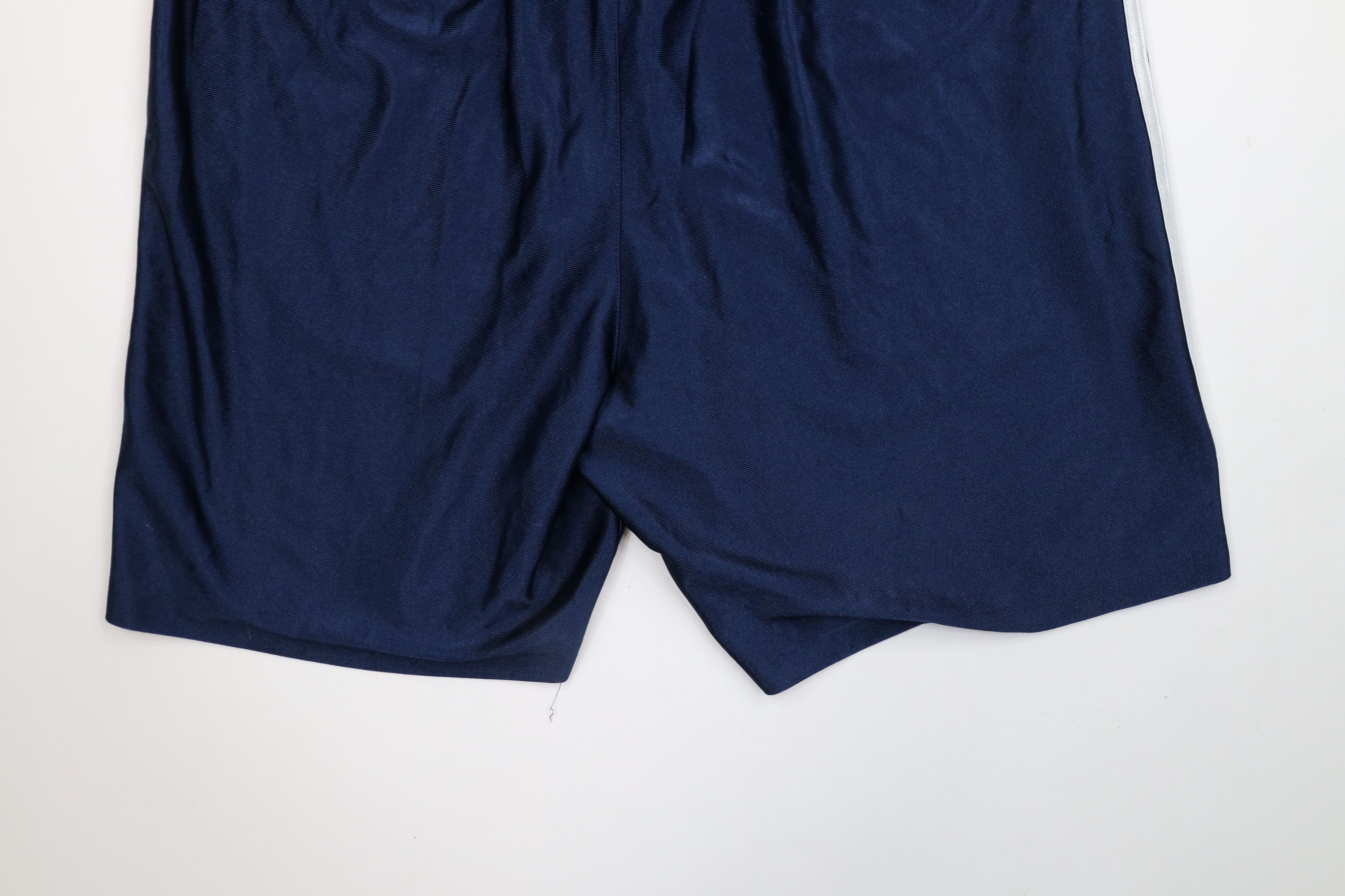 Adidas × Vintage Vintage Adidas Striped Gym Basketball Shorts Blue Polyester Size US 32 / EU 48 - 12 Thumbnail