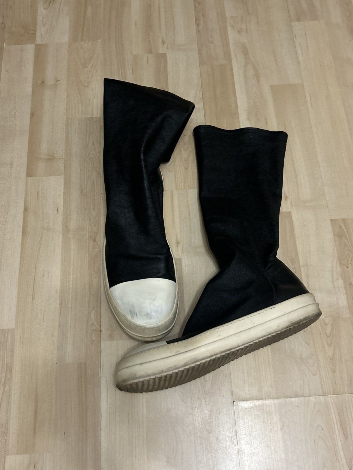 Rick Owens Rick Owens Sock Ramones leather Size US 11 / EU 44 - 2 Thumbnail