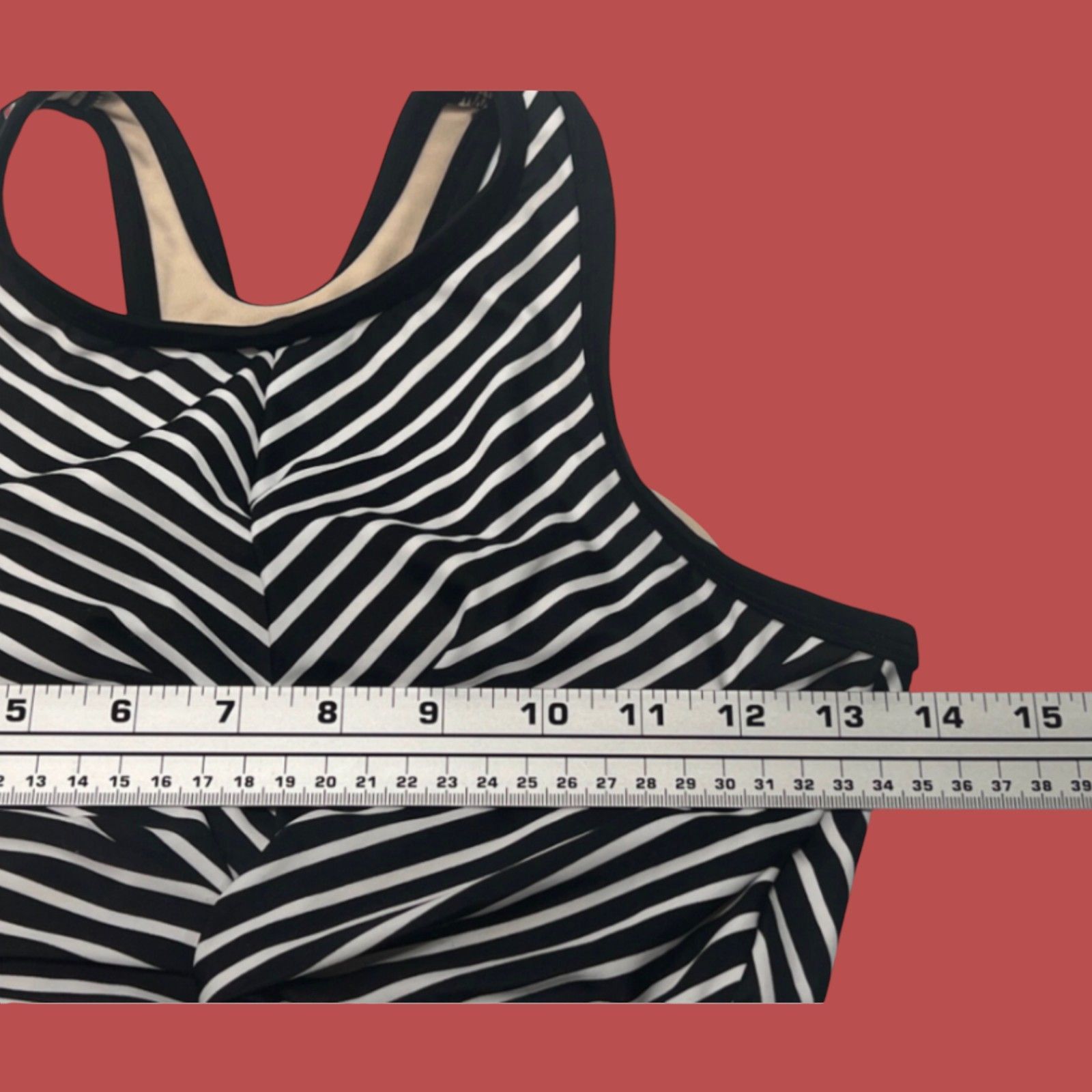 Other Kona Sol - Women's Longline Twist Bikini Top - Black/White - Size ONE SIZE - 7 Thumbnail