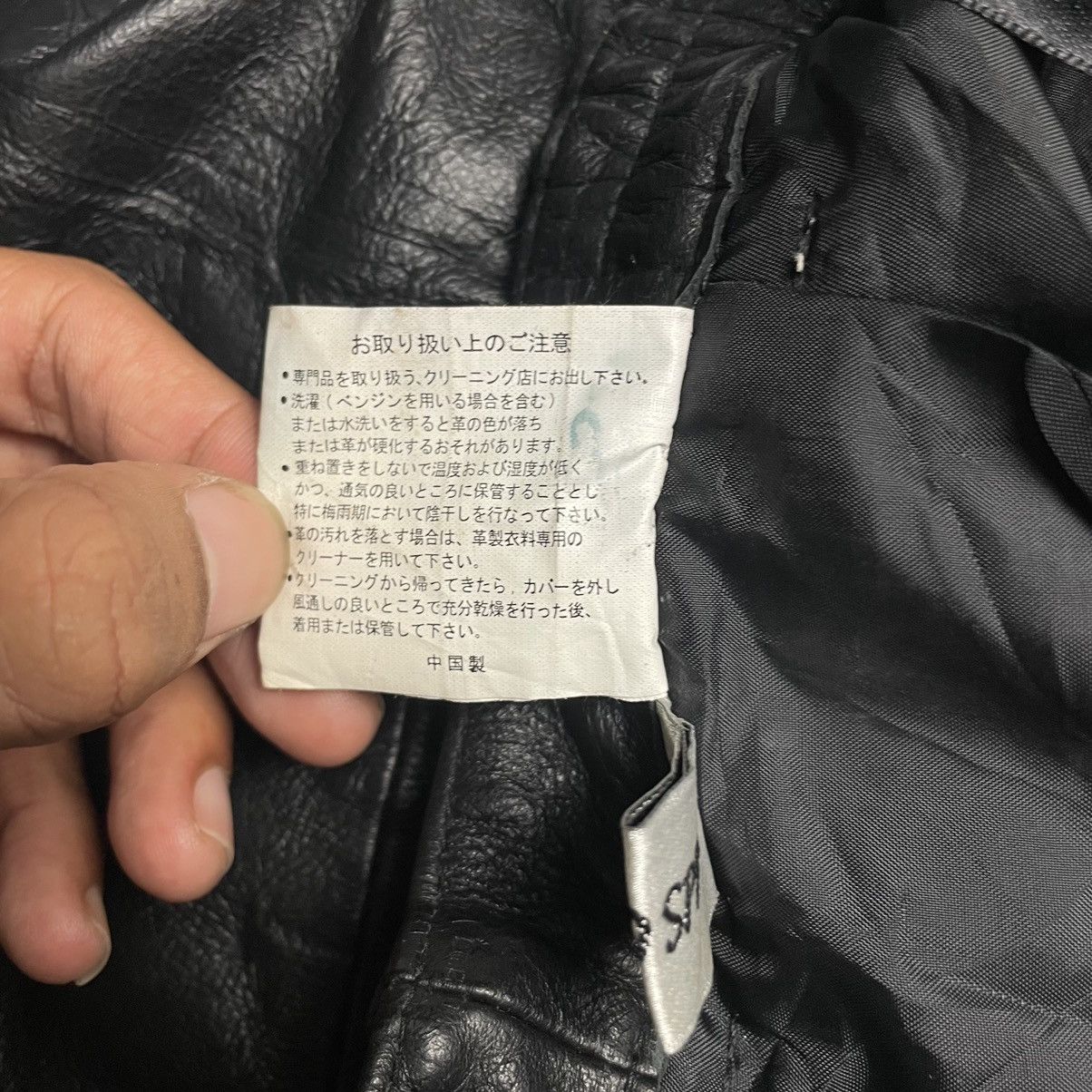 If Six Was Nine × Japanese Brand × Le Grande Bleu (L.G.B.) 🇯🇵🖤 RAPIDO SPIRIT COWHIDE LEATHER PANTS Size 26" / US 2 / IT 38 - 11 Thumbnail