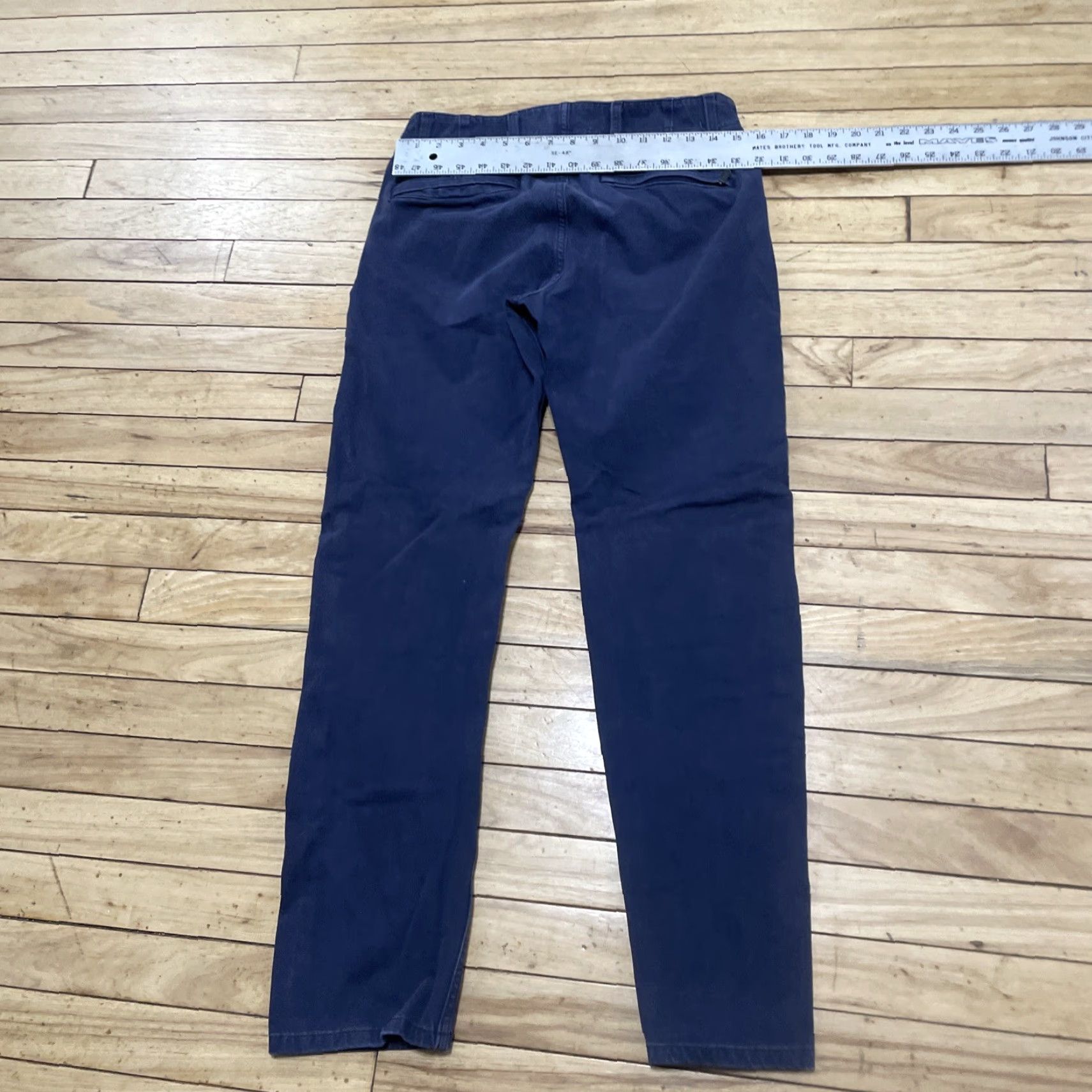 Dockers DOCKERS D1 Slim Tapered Pants Men 30x30 Blue Workwear Performance Twill Chino Slim 30x29 Navy Blue Mens Size US 30 / EU 46 - 6 Thumbnail