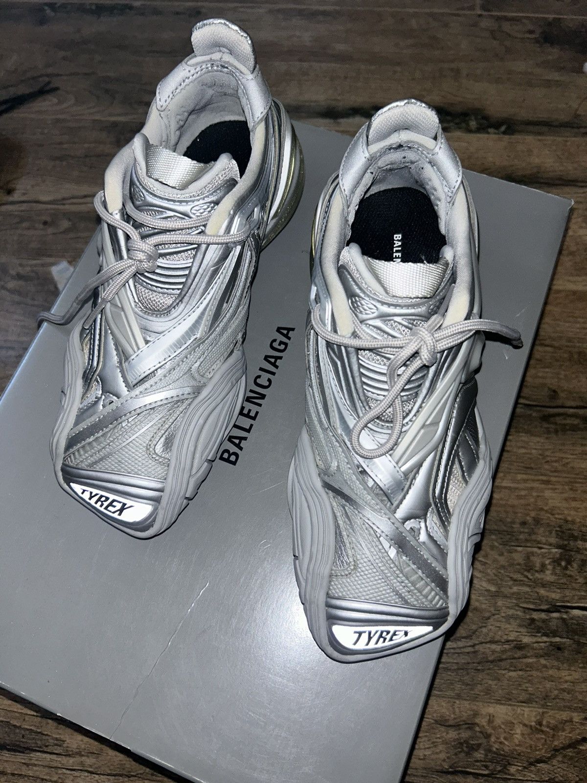 関税込 BALENCIAGA TYREX タイレックススニーカー シルバー