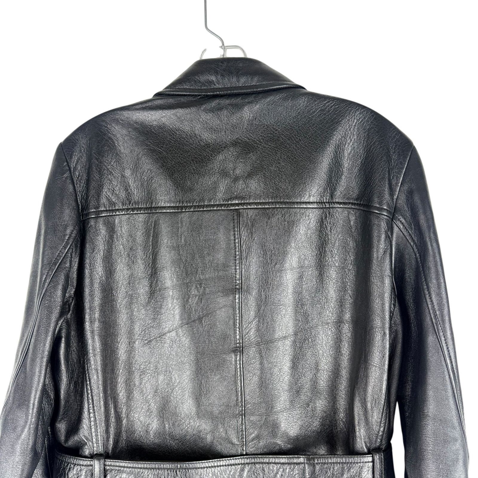 Saint Laurent Paris Saint Laurent Saharienne Lambskin Leather Belted Jacket Size US M / EU 48-50 / 2 - 7 Thumbnail