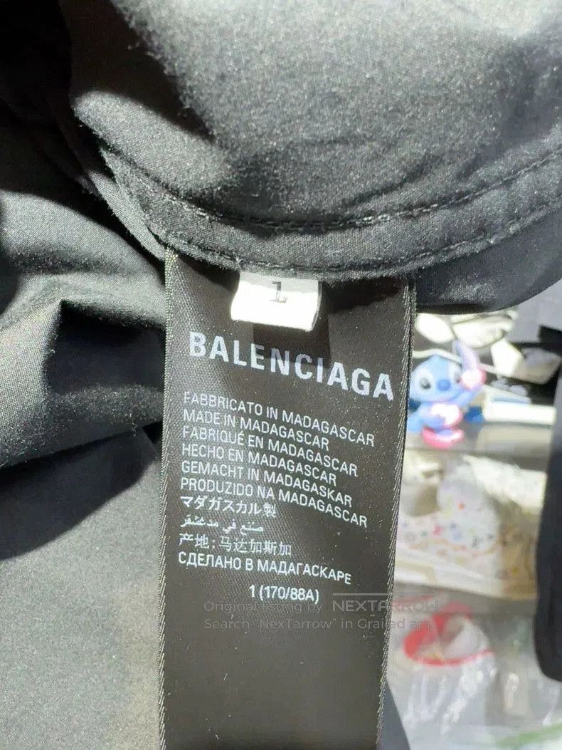 Balenciaga Balenciaga Black Logo Short Sleeve Shirt. Size US L / EU 52-54 / 3 - 5 Thumbnail