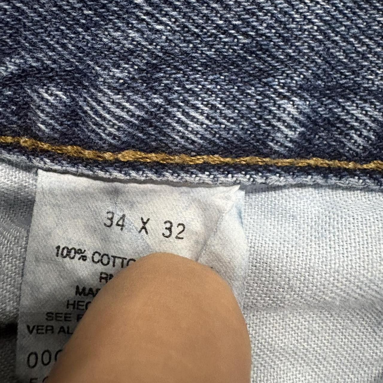 Vintage Crazy Vintage Y2K/2000s Baggy Relaxed Fit Skater Grunge Streetwear Arizona Dark Wash Denim Jeans! Size US 34 / EU 50 - 7 Thumbnail