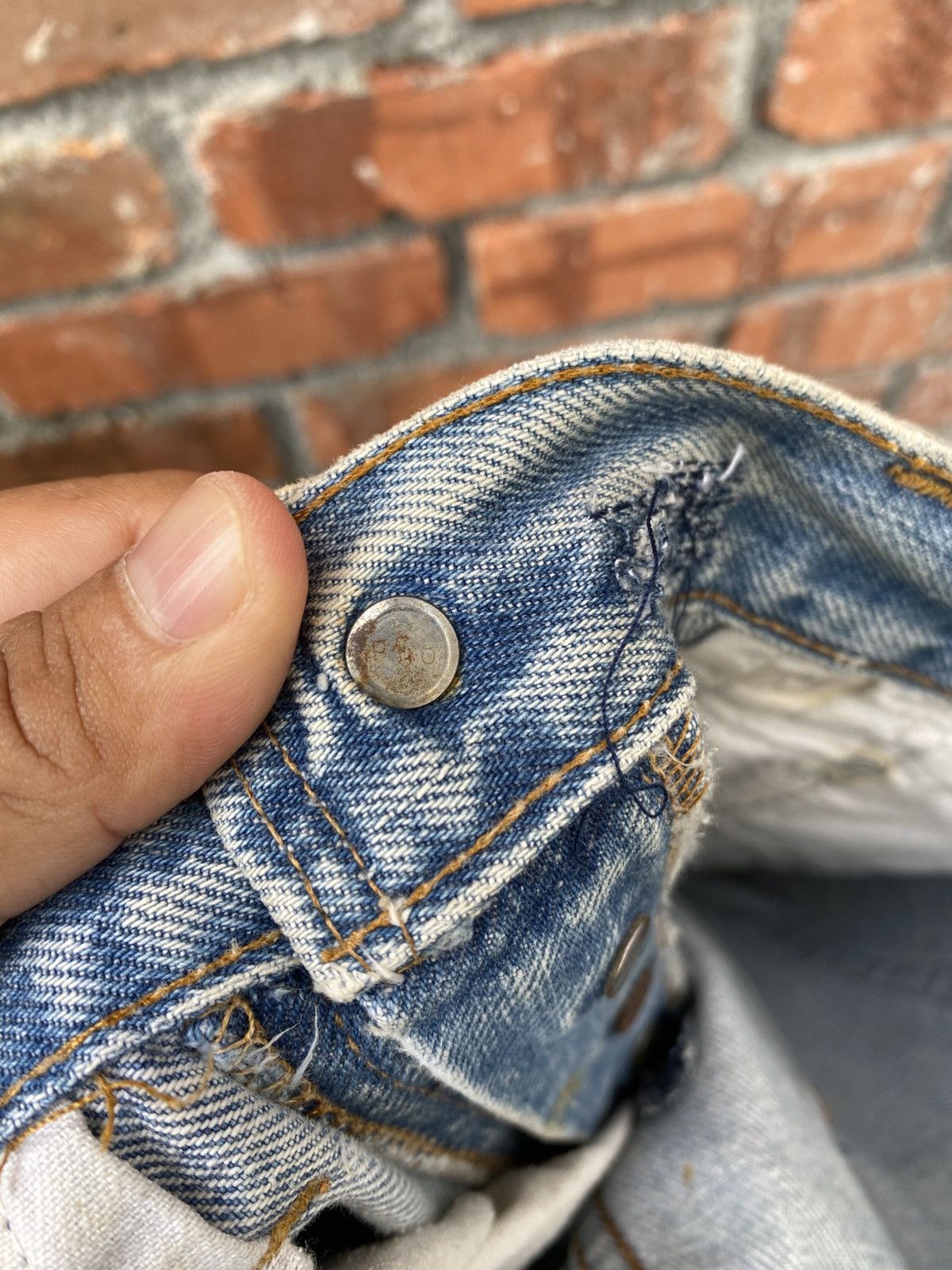 Levi's Vintage Clothing W32x31 Vintage levi's 501 redline distressed dirt USA Size US 32 / EU 48 - 9 Thumbnail