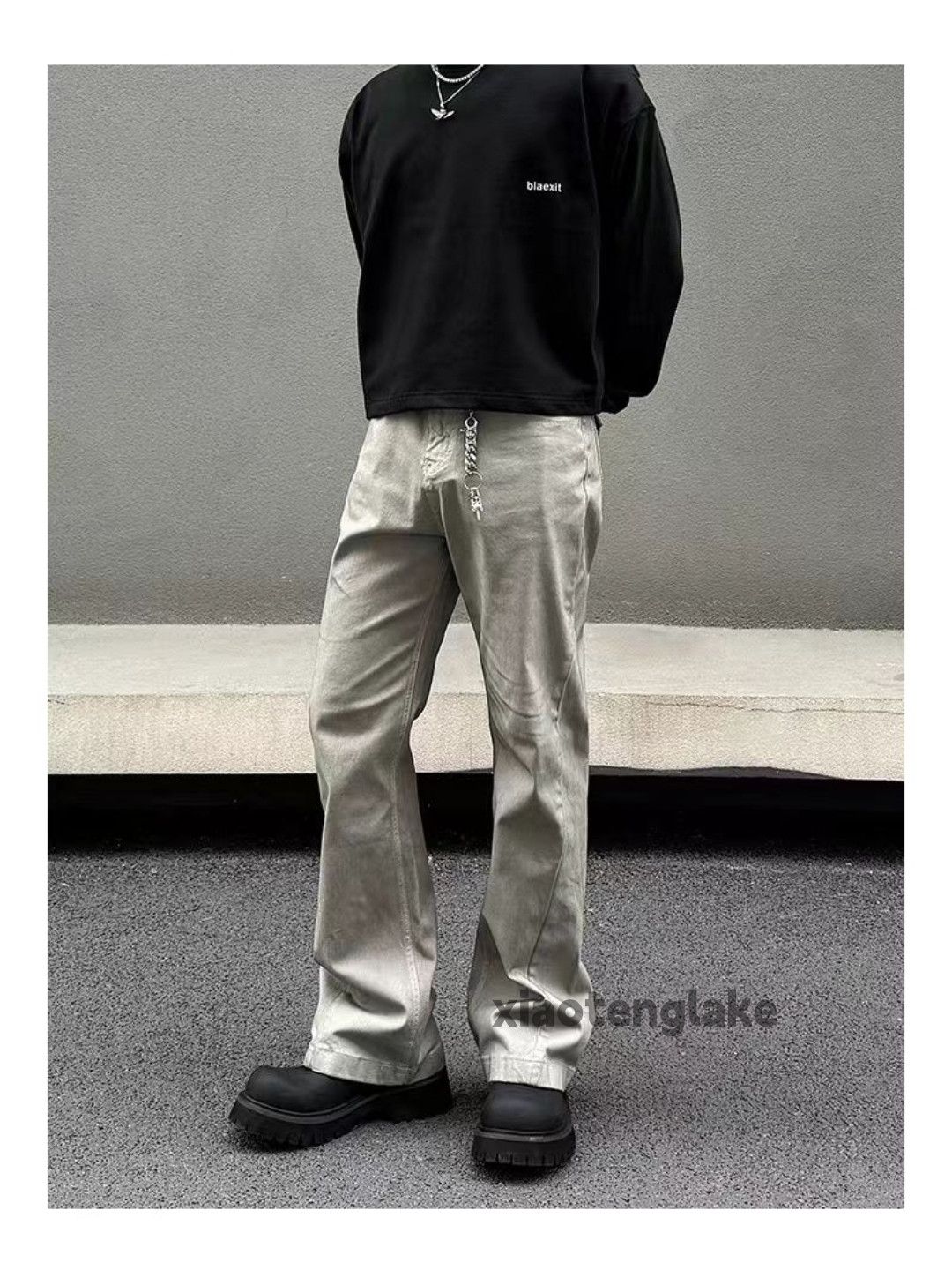 Jean × Vintage washed faded cleanfit yuppie bootcut grunge jeans Size US 28 / EU 44 - 4 Thumbnail