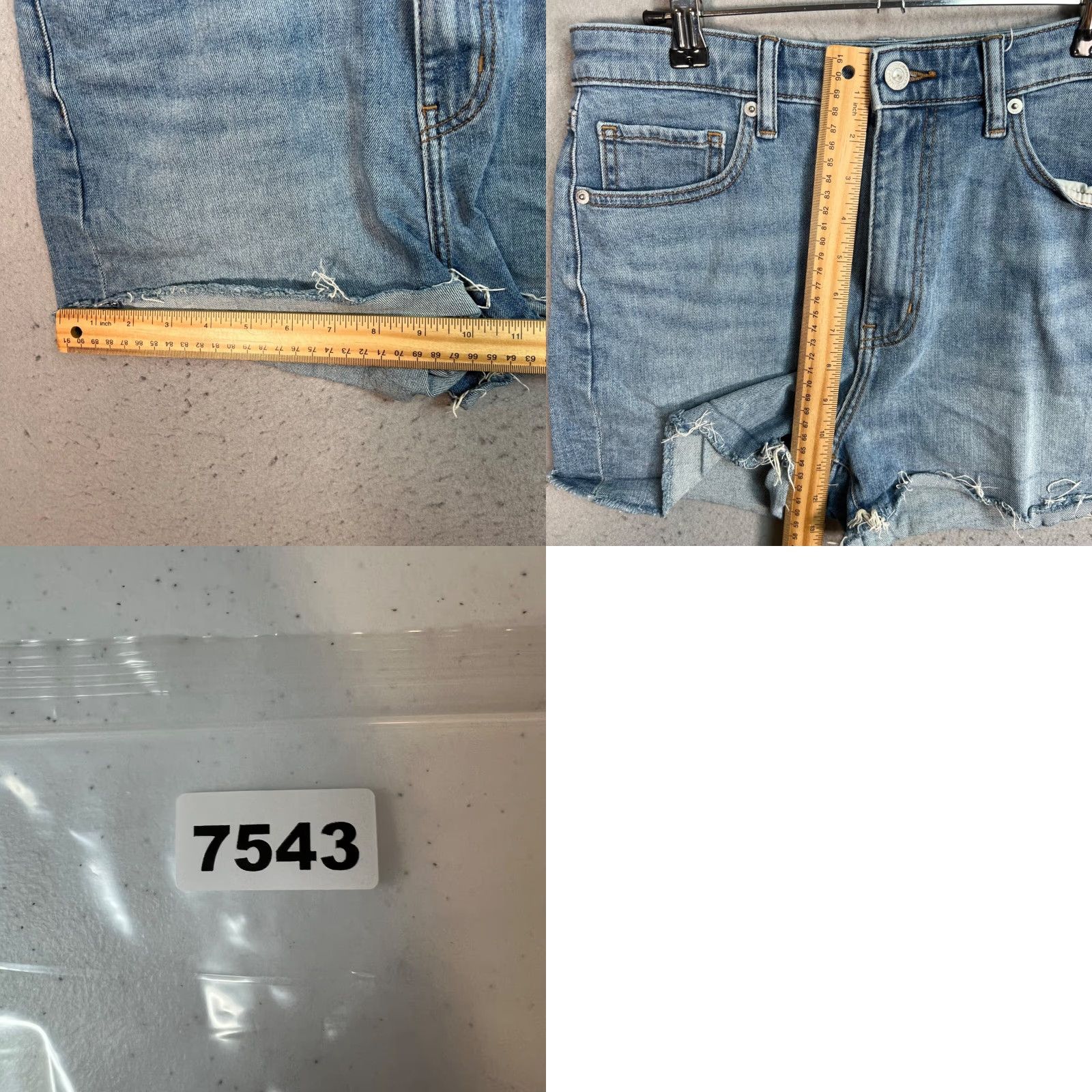 Uniqlo Uniqlo Womens Distressed Denim Shorts 27 Blue Cotton Spandex Cut-Off Flat Front Denim Vintage Girls Womens Size 27" / US 4 / IT 40 - 8 Thumbnail