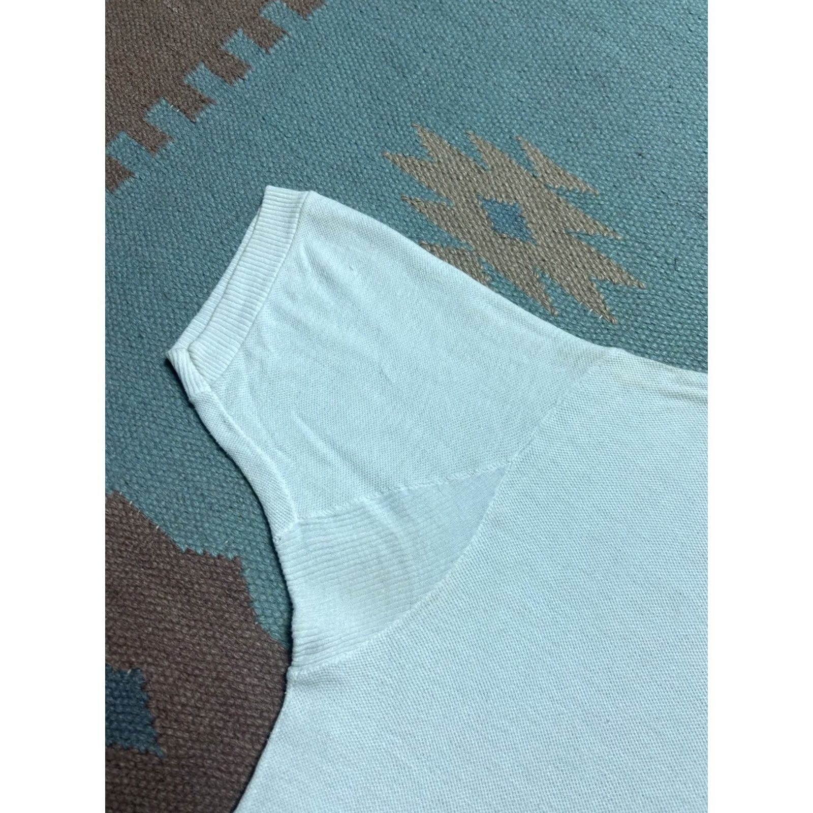 Vintage VINTAGE 60s Polo Shirt Cotton Knit White Golf Yacht Men’s Large Size US L / EU 52-54 / 3 - 4 Thumbnail
