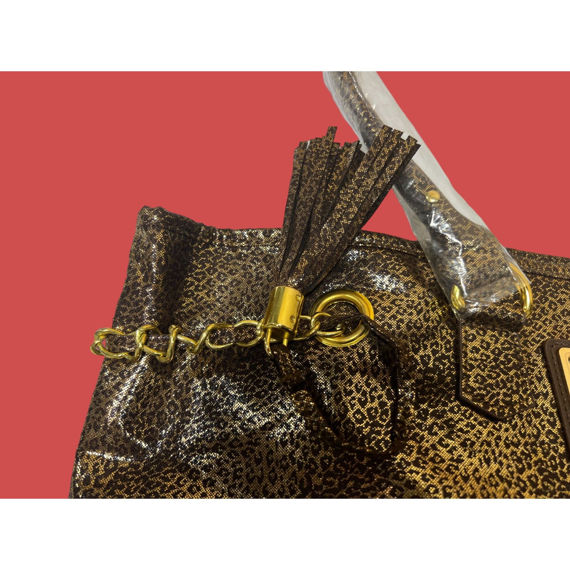 Other Mary Kay - Large Women's Gold Lame Shoulder / Handbag w / Go Size ONE SIZE - 8 Thumbnail