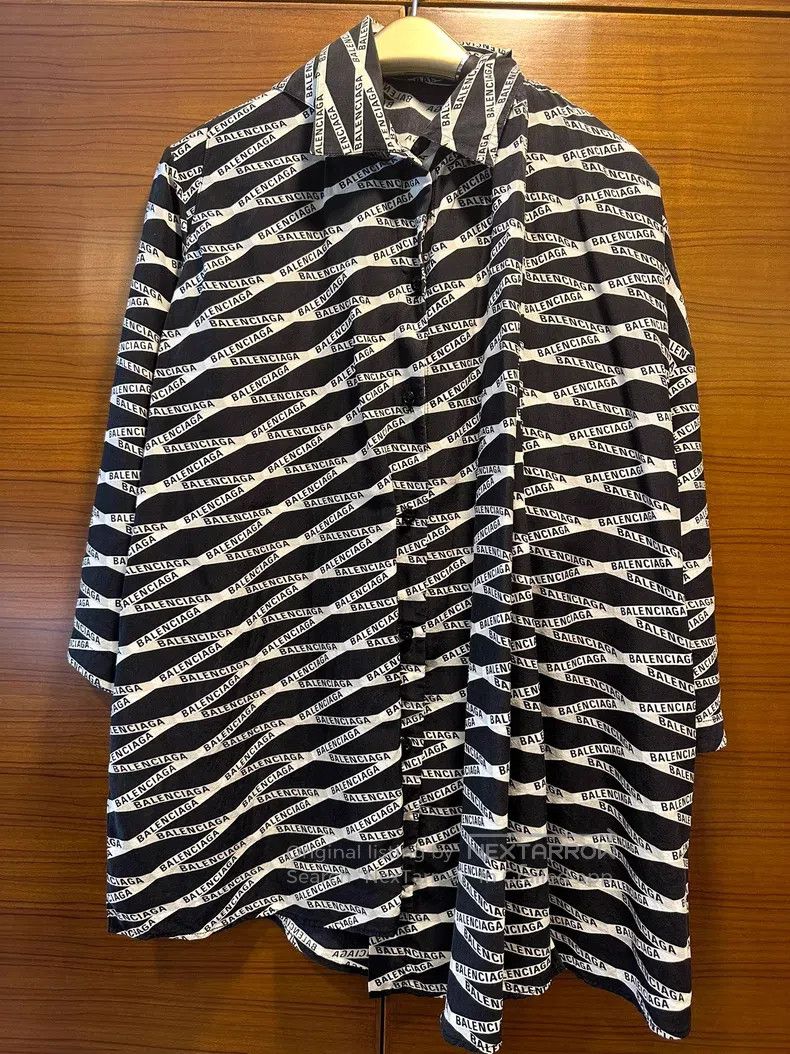 Balenciaga Balenciaga Full-print irregular shirt Size XS / US 0-2 / IT 36-38 - 1 Thumbnail