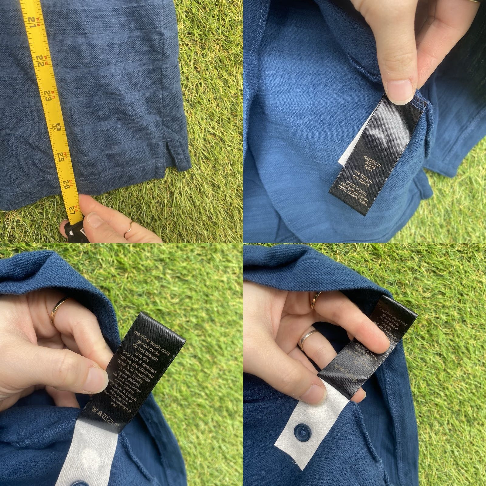John Varvatos John Varvatos Polo Shirt Regular Fit Blue Cotton Silk Short Sleeve Large Men’s Preppy Golf Beach Walking Style - Product Line Super Soft Size US L / EU 52-54 / 3 - 8 Thumbnail