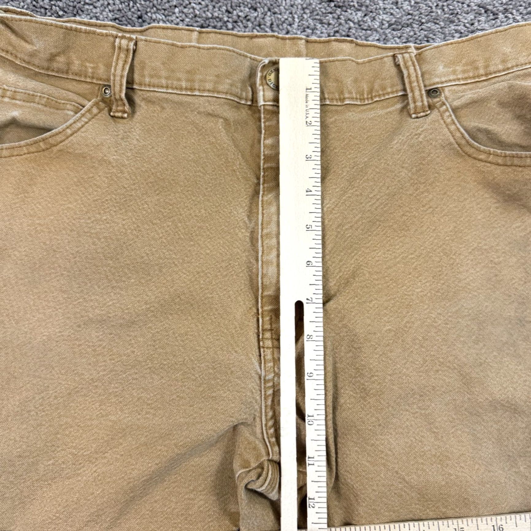 Dickies Dickies Pants 36 Brown Carpenter Canvas Mid Regular Cotton Spandex Stretch Workwear Mens Size US 33 - 5 Thumbnail