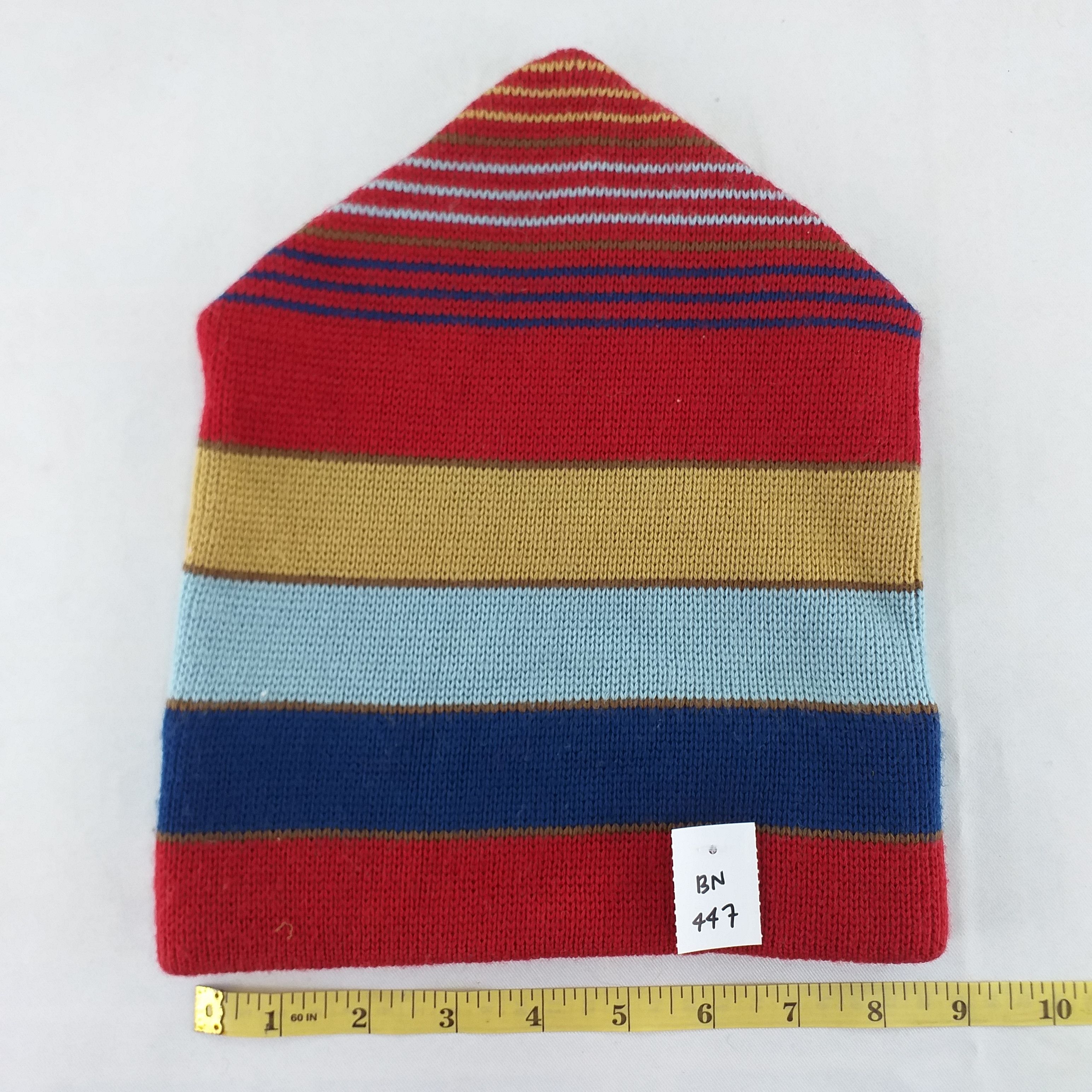 Japanese Brand Britania Stripes Snow Cap Hat Beanie -BN447 Size ONE SIZE - 4 Thumbnail