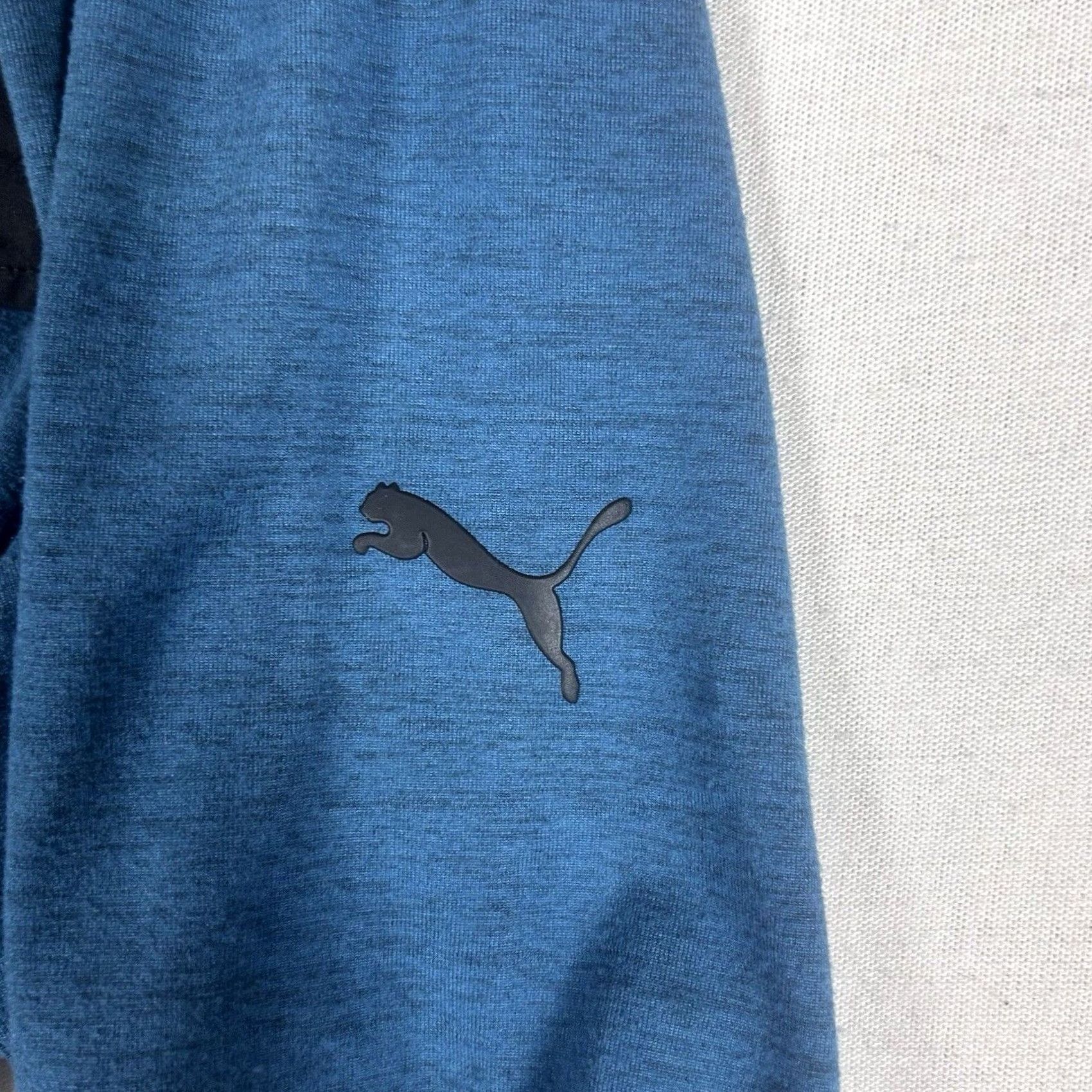 Puma Puma Mens Pullover Sweatshirt 1/4 Zip Long Sleeve Blue M Size Mock Neck Shirt Gym Run Size US M / EU 48-50 / 2 - 5 Thumbnail