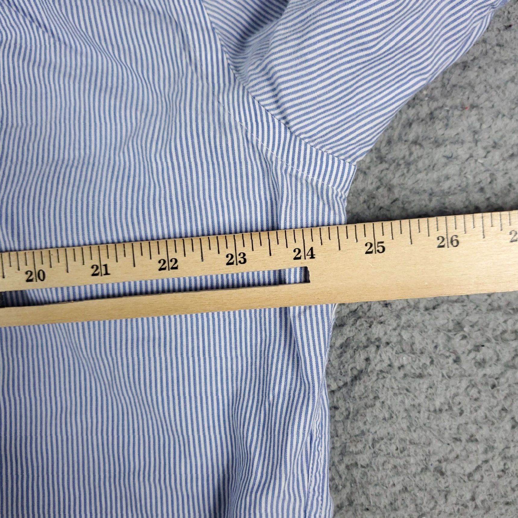 Nautica Nautica Shirt Mens Size 16.5 Blue Striped Button Up Long Sleeve Casual Business Formal Workwear 16.5 Mens Blue Striped Button-Down Shirt Size US L / EU 52-54 / 3 - 5 Thumbnail