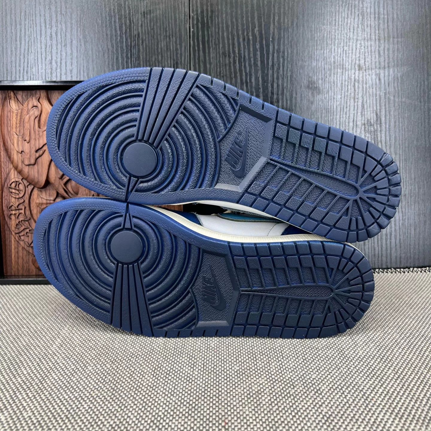 Nike Air Jordan 1 Union Blue 42.5 Repaired Heel Size US 9.5 / EU 42-43 - 7 Thumbnail