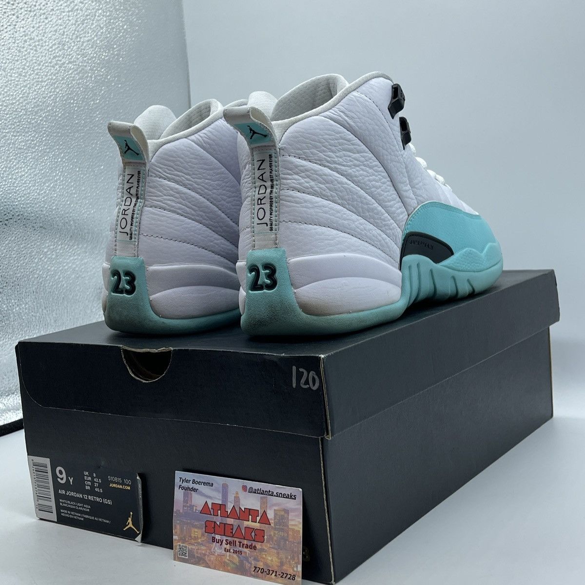 Jordan Brand Air Jordan 12 light aqua Size US 9 / EU 42 - 5 Thumbnail