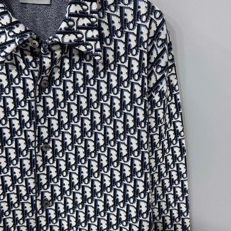 Dior Dior Knit Jacket with Print Design-2505 Size US L / EU 52-54 / 3 - 3 Thumbnail