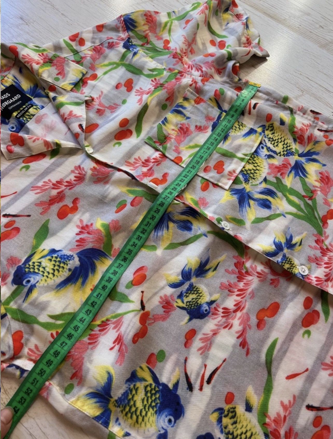 Mads Norgaard Mads Nørgaard Copenhagen Goldfish Print Shirt Size M tencel Size US M / EU 48-50 / 2 - 10 Thumbnail