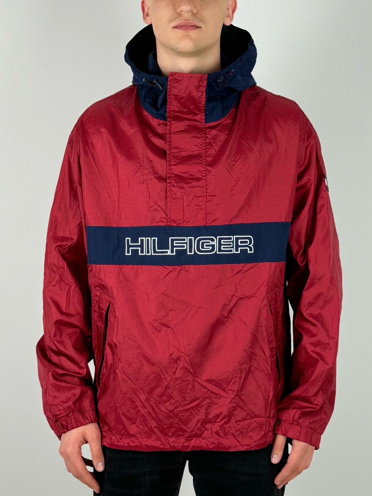 Tommy Hilfiger Vintage Tommy Hilfiger Red Anorak Jacket Size US XL / EU 56 / 4 - 1 Thumbnail