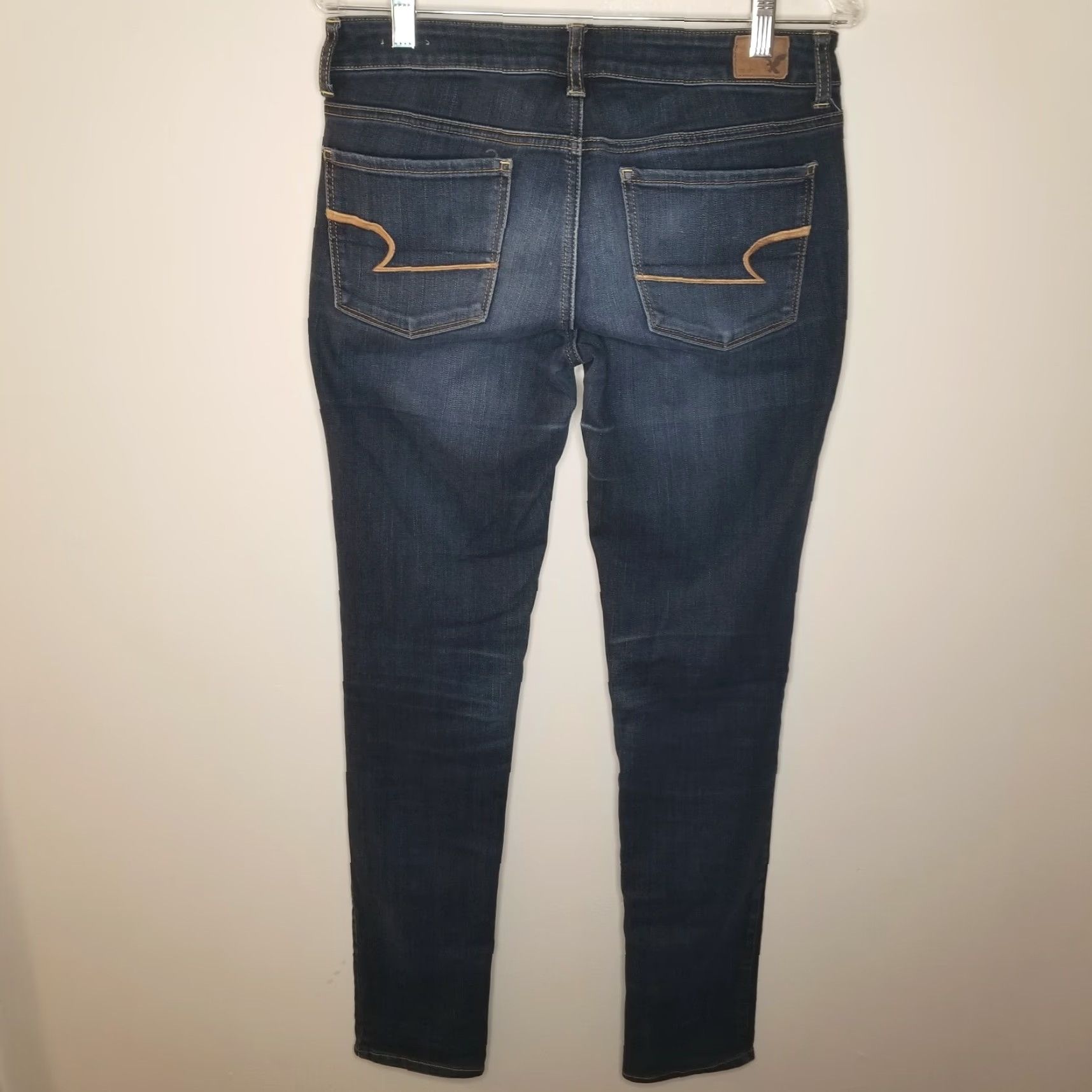 American Eagle Outfitters American Eagle Jeans Womens Skinny Dark Blue Size 8 Size 30" / US 8 / IT 44 - 4 Thumbnail