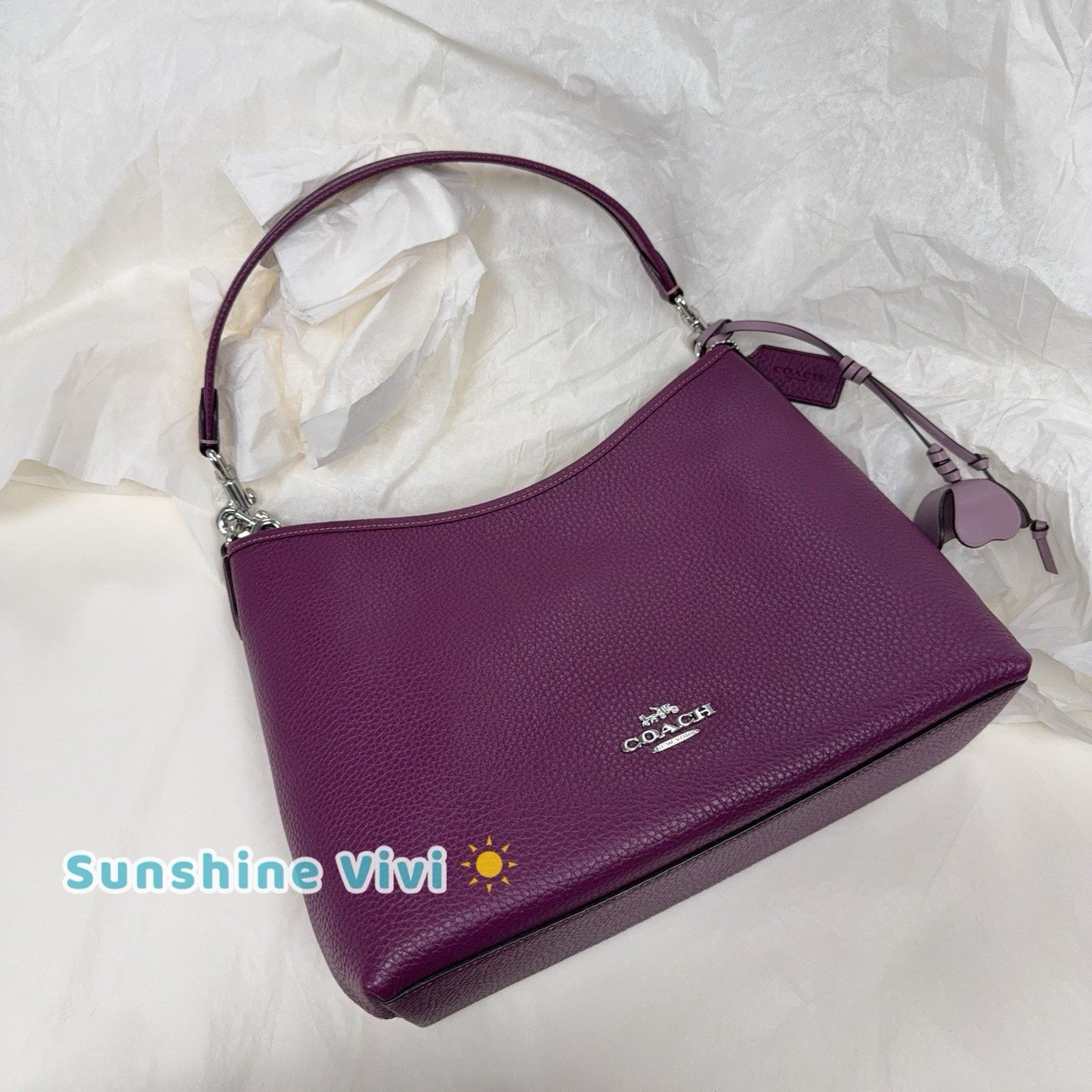 Coach NWT Coach Laurel Shoulder Bag Flower Charm Leather CCE35 Size ONE SIZE - 9 Thumbnail