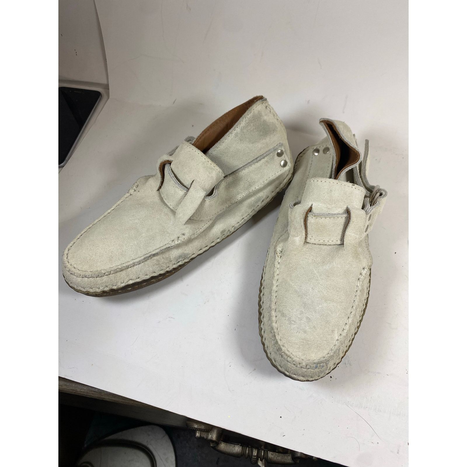 Quoddy Quoddy Suede Leather Boots White 9W Size US 9 / IT 39 - 1 Thumbnail