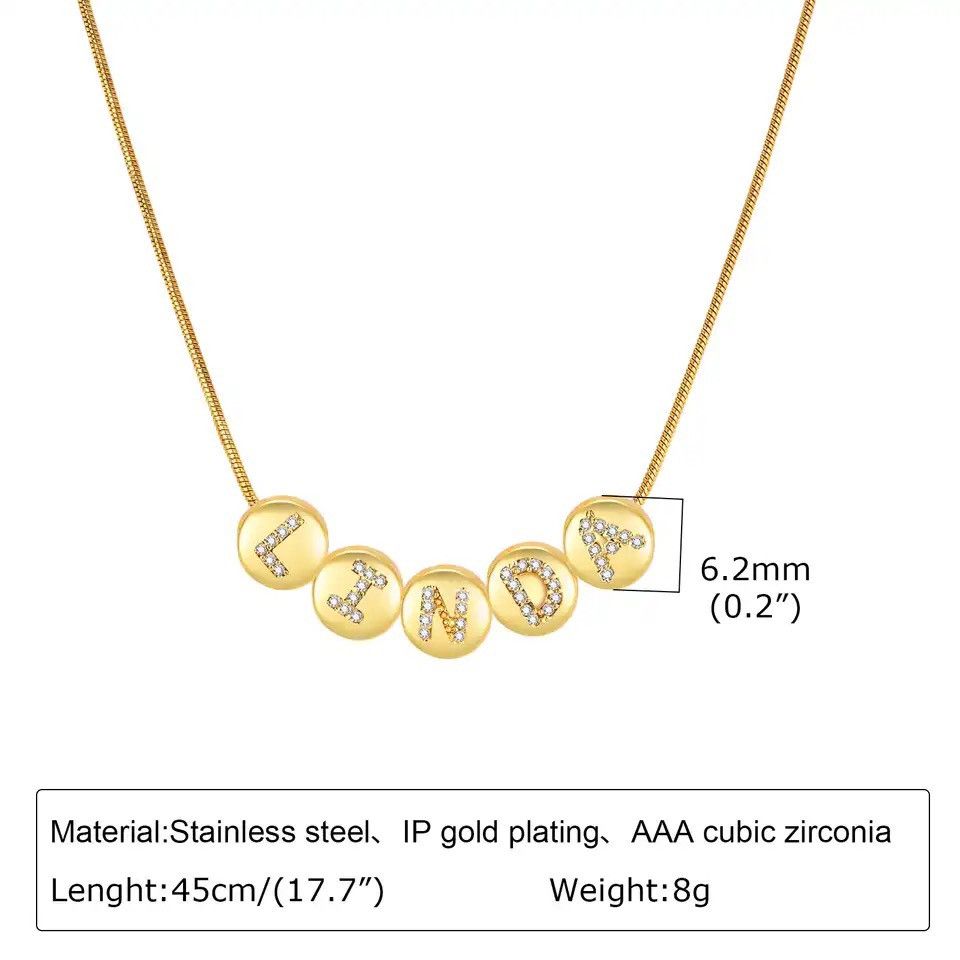 Other Personalized Letter Name Necklace Size ONE SIZE - 4 Thumbnail