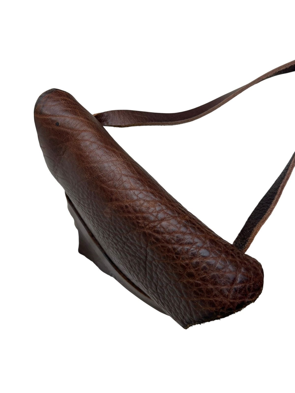 Leather D+ Japan Patina Leather Asymmetrical Sling Bag Size ONE SIZE - 19 Thumbnail