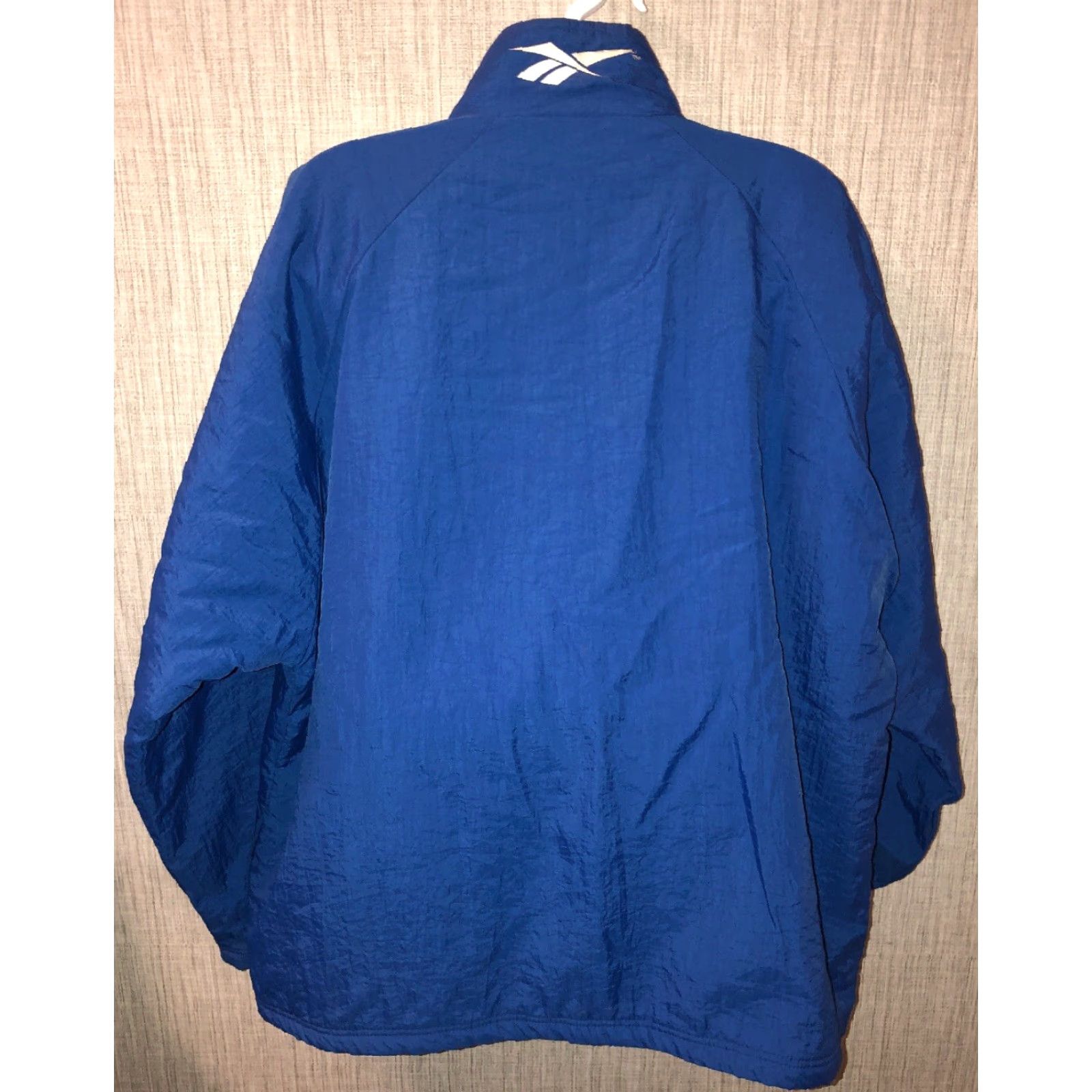 Reebok Reebok Jacket Full Zip Mens 2XL Blue/White Quilt Lined Colorful Full Zip Jacket - Reebok Mens 2XL Blue/White Quilt Lined Full Zip Jacket Size US XXL / EU 58 / 5 - 4 Thumbnail