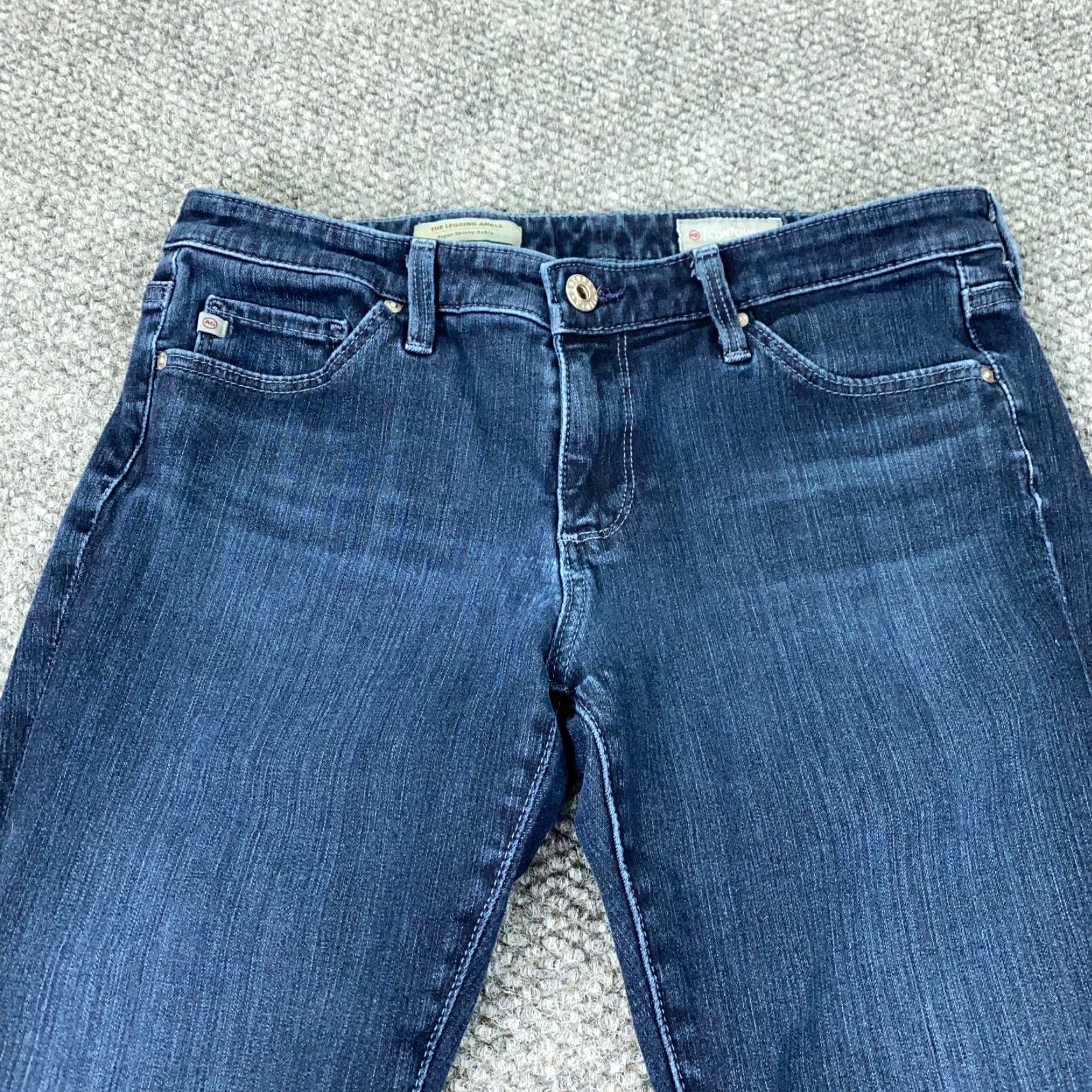 Vintage AG Adriano Goldschmied Legging Ankle Jeans Womens 28 Contour 360 Super Skinny Size 29" - 2 Thumbnail