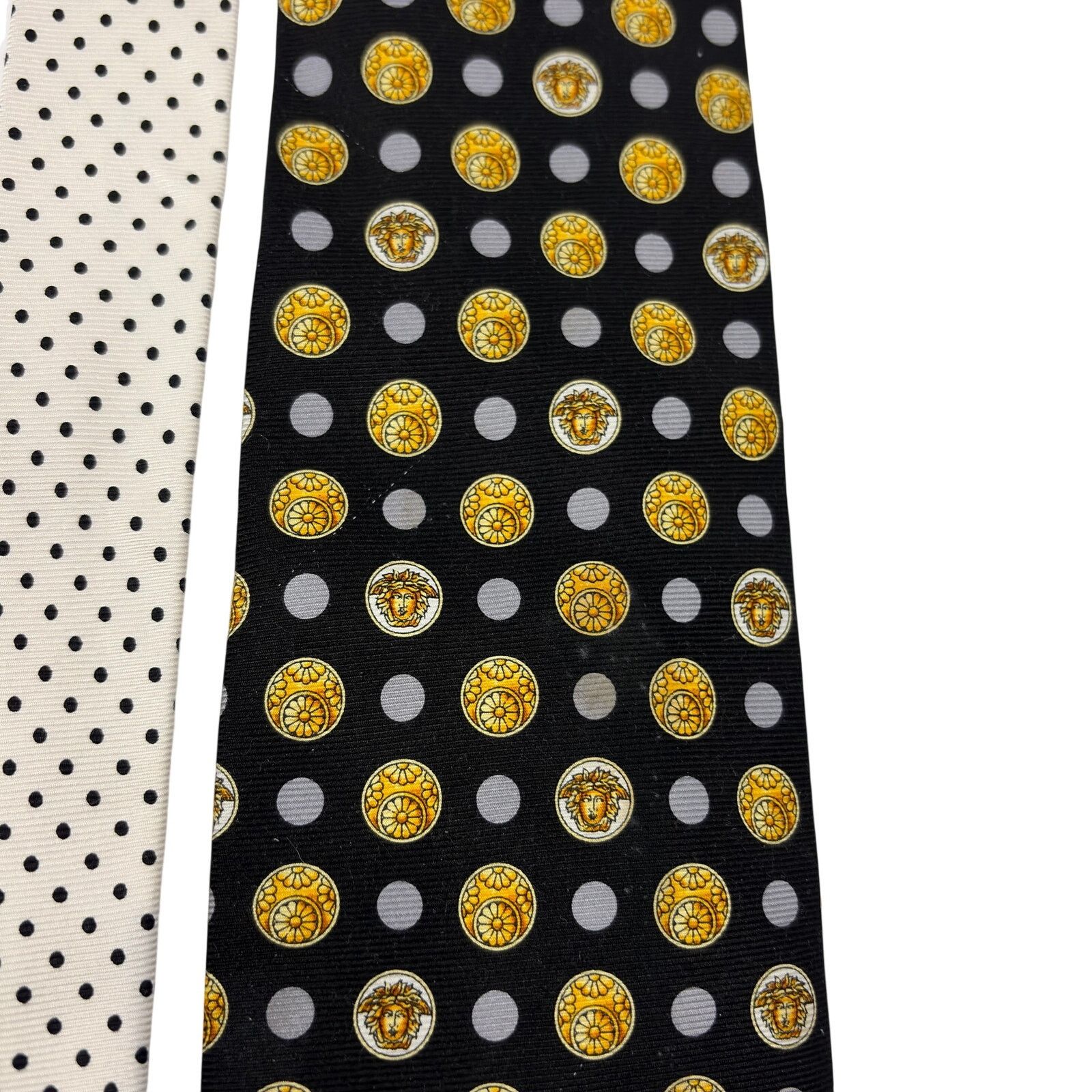 Versace Versace Vintage Medusa Tie Size ONE SIZE - 12 Thumbnail