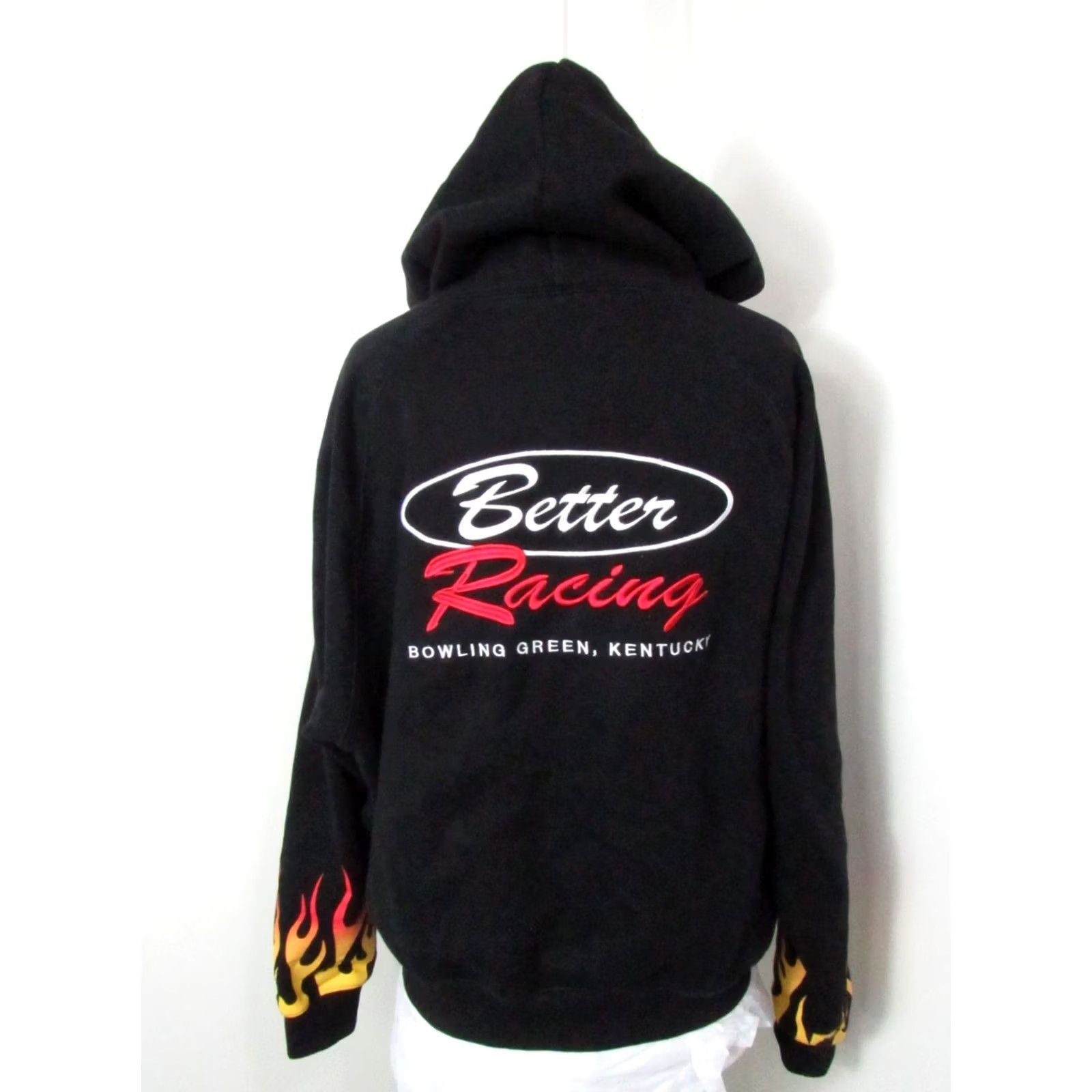 Vintage Get Better Today Hoodie Mens M Black pullover sweatshirt racing embroidered logo front back vintage 1992 champions Size US M / EU 48-50 / 2 - 5 Thumbnail