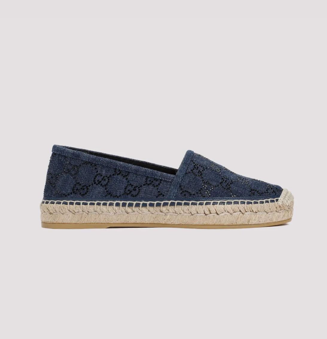 Gucci GG Crystals Espadrilles SIZE 39.5