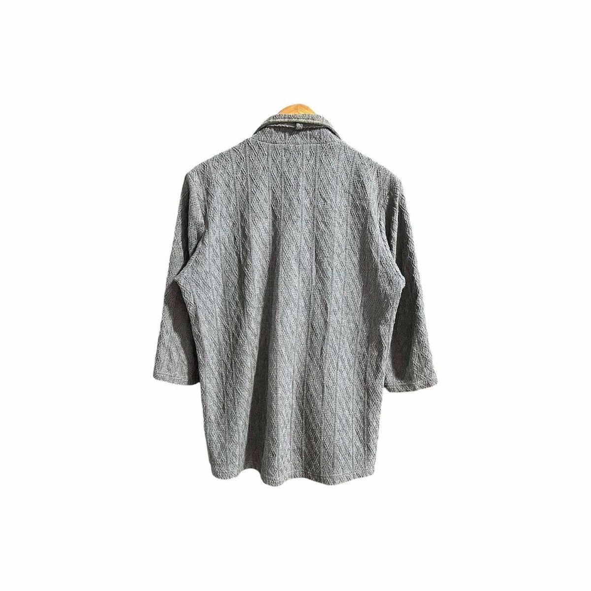 If Six Was Nine × Japanese Brand × Tornado Mart 🔥Y2K Archived Tornado Mart Cable Knit Snap Button Belt Shirt Size US L / EU 52-54 / 3 - 10 Thumbnail