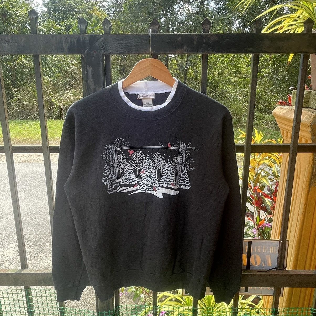 Vintage 🔥Vintage Morning Sun Bird Cardinals Retro Sweatshirts Size US S / EU 44-46 / 1 - 1 Thumbnail