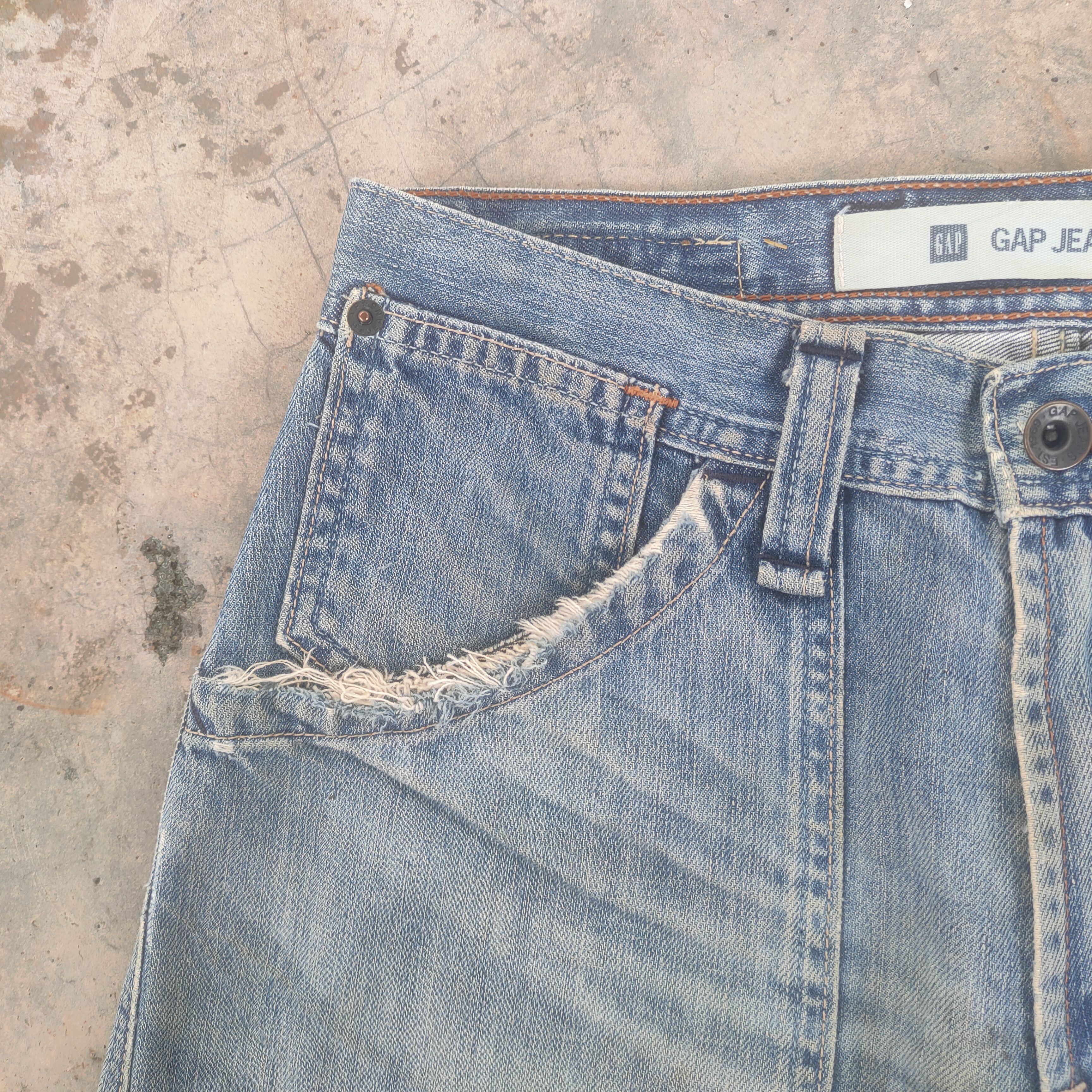 Gap × Japanese Brand VINTAGE JAPANESE BUSH PANTS FADED DISTRESSED JEANS DENIM Size US 29 - 7 Thumbnail