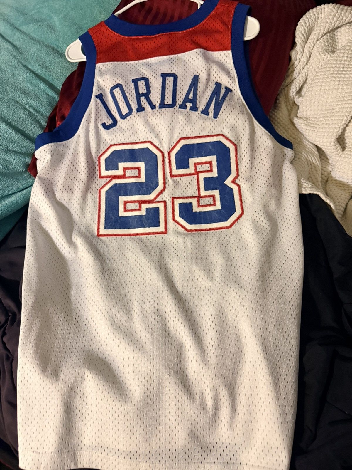 Nike Nike Micheal Jordan Washington Bullets Home Jersey Size US L / EU 52-54 / 3 - 2 Thumbnail