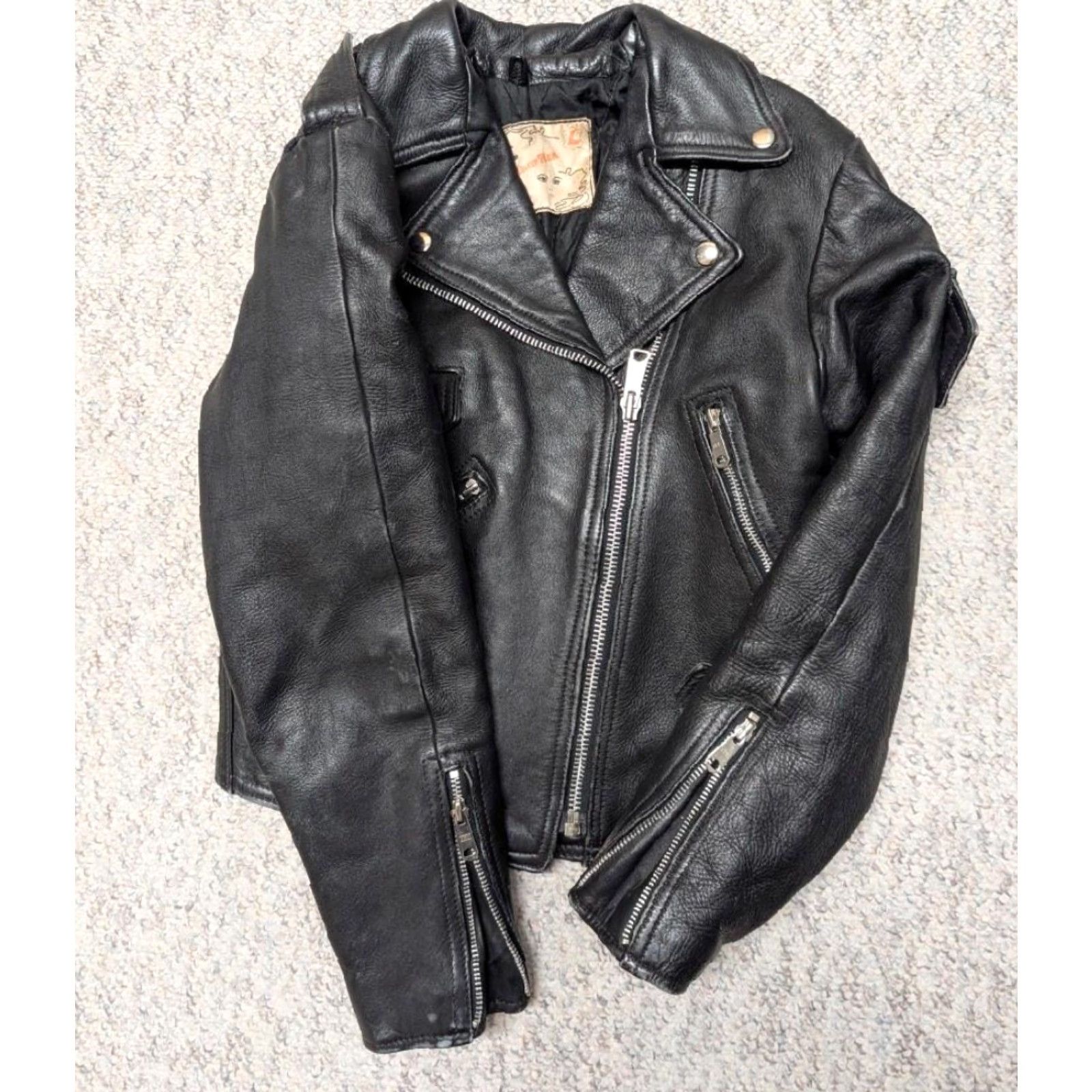 Vintage VINTAGE Leathermen Leather Jacket Biker Women S Black Cowhide 1980s Motorcycle Goth Punk Harley Size S / US 4 / IT 40 - 6 Thumbnail