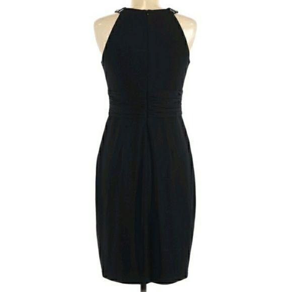 Vintage Vtg David Meister Black Cocktail Dress Sz 6 Jeweled Peekaboo Size M / US 6-8 / IT 42-44 - 7 Thumbnail
